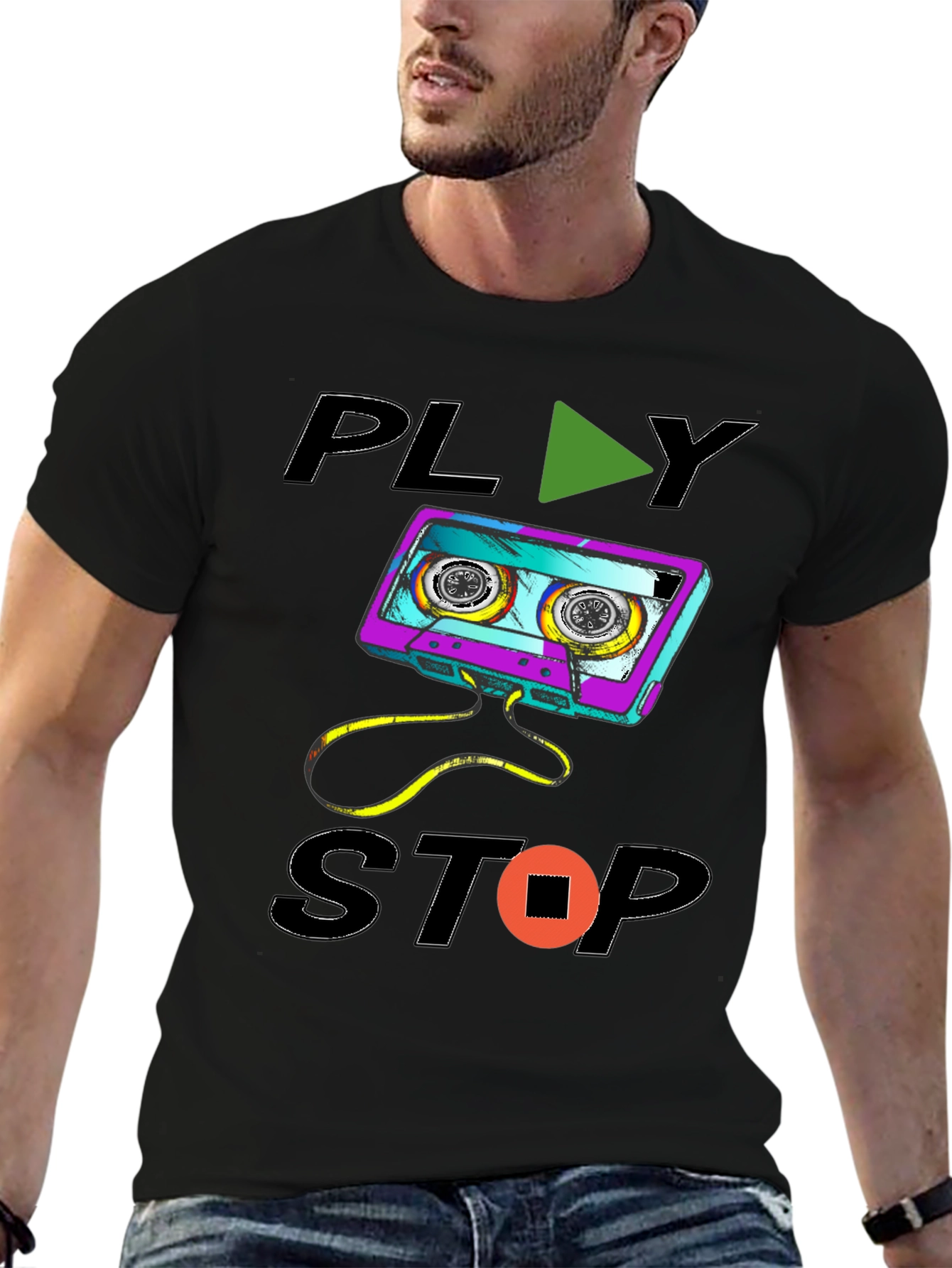 Retro Cassette Tape Graphic Tee