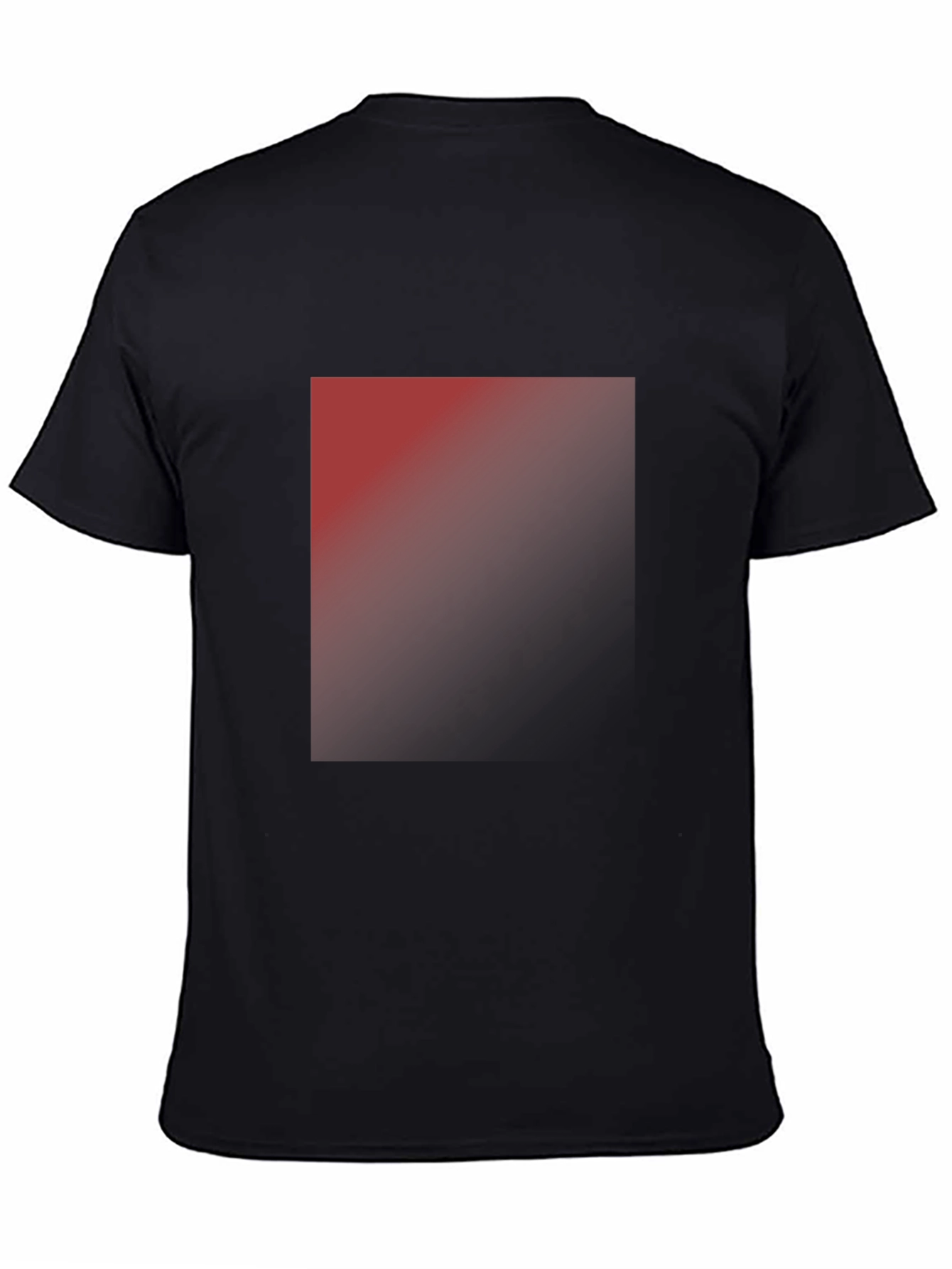 Mens Classic Black T-Shirt with Ombre Design