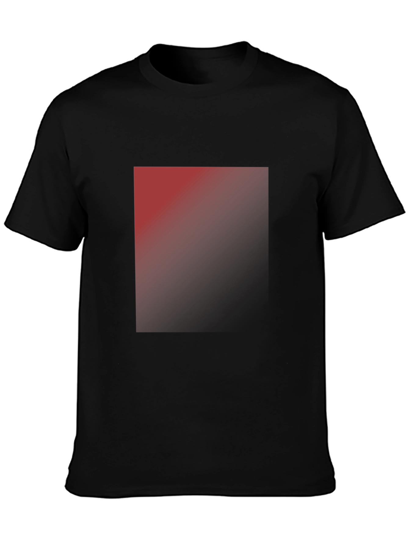 Mens Classic Black T-Shirt with Ombre Design