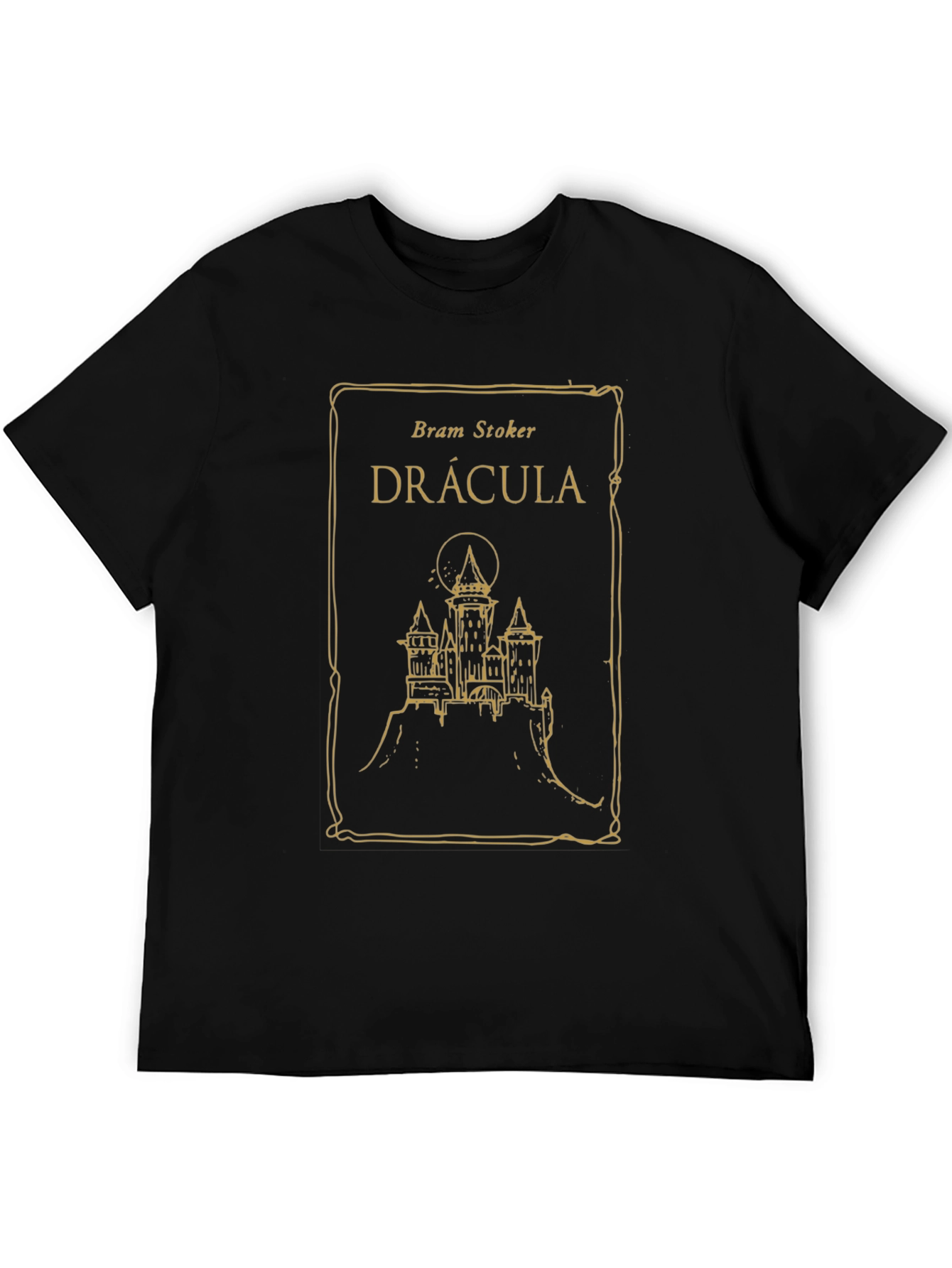 Dracula Book Cover T-Shirt - Bram Stoker Novel Tee