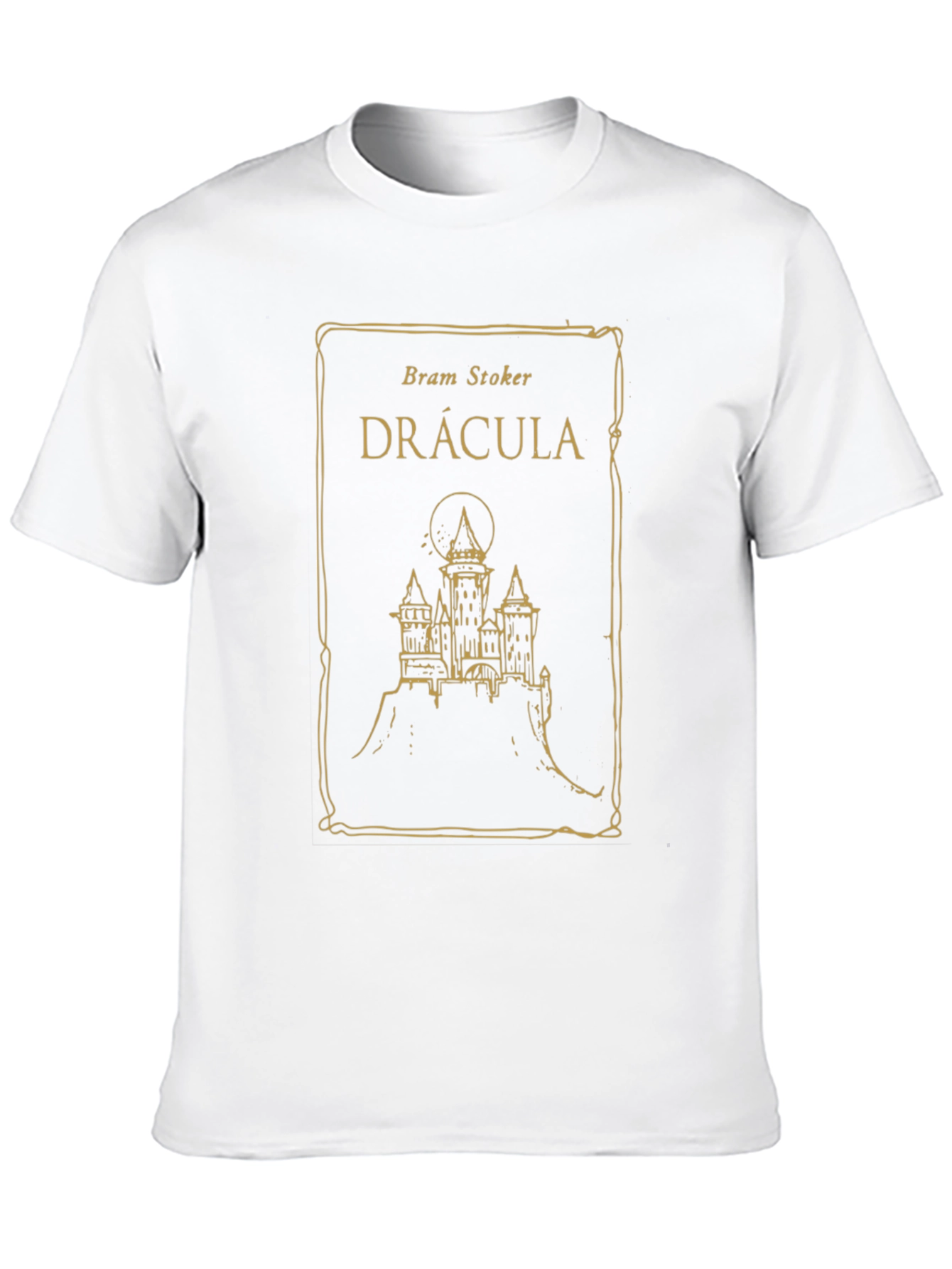 Dracula Book Cover T-Shirt - Bram Stoker Novel Tee