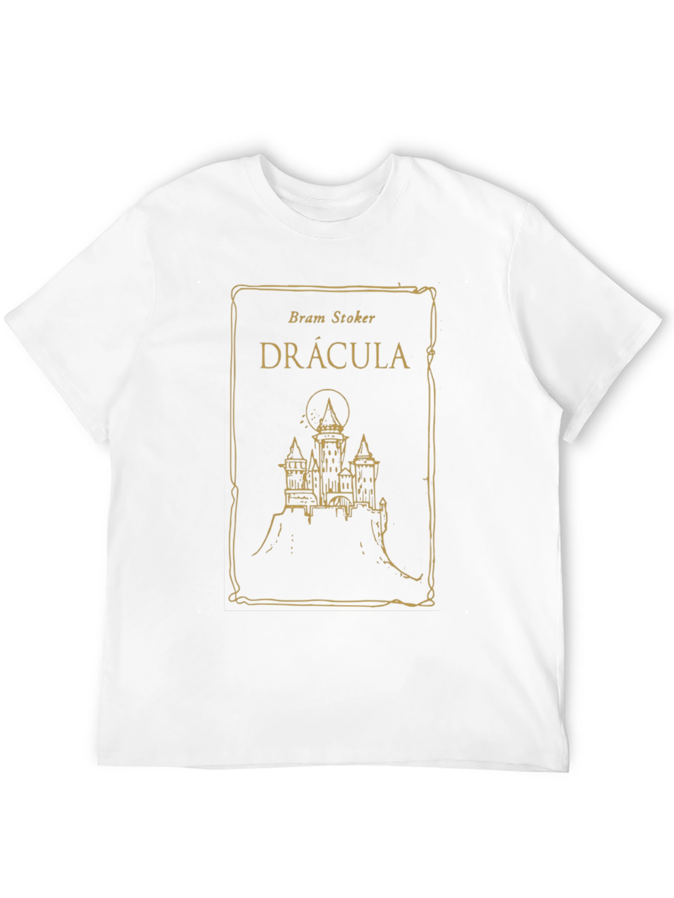 Dracula Book Cover T-Shirt - Bram Stoker Novel Tee