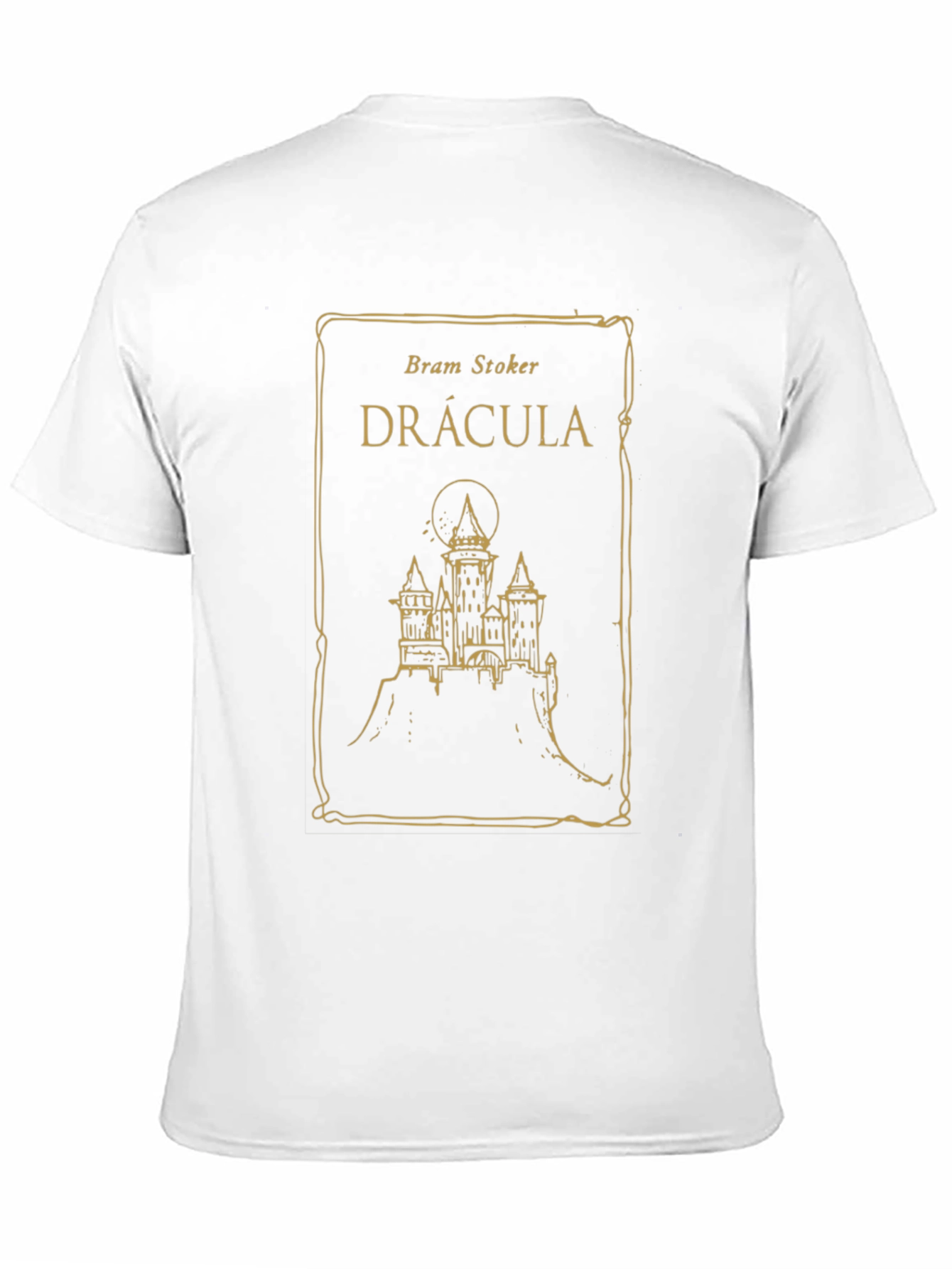 Dracula Book Cover T-Shirt - Bram Stoker Novel Tee