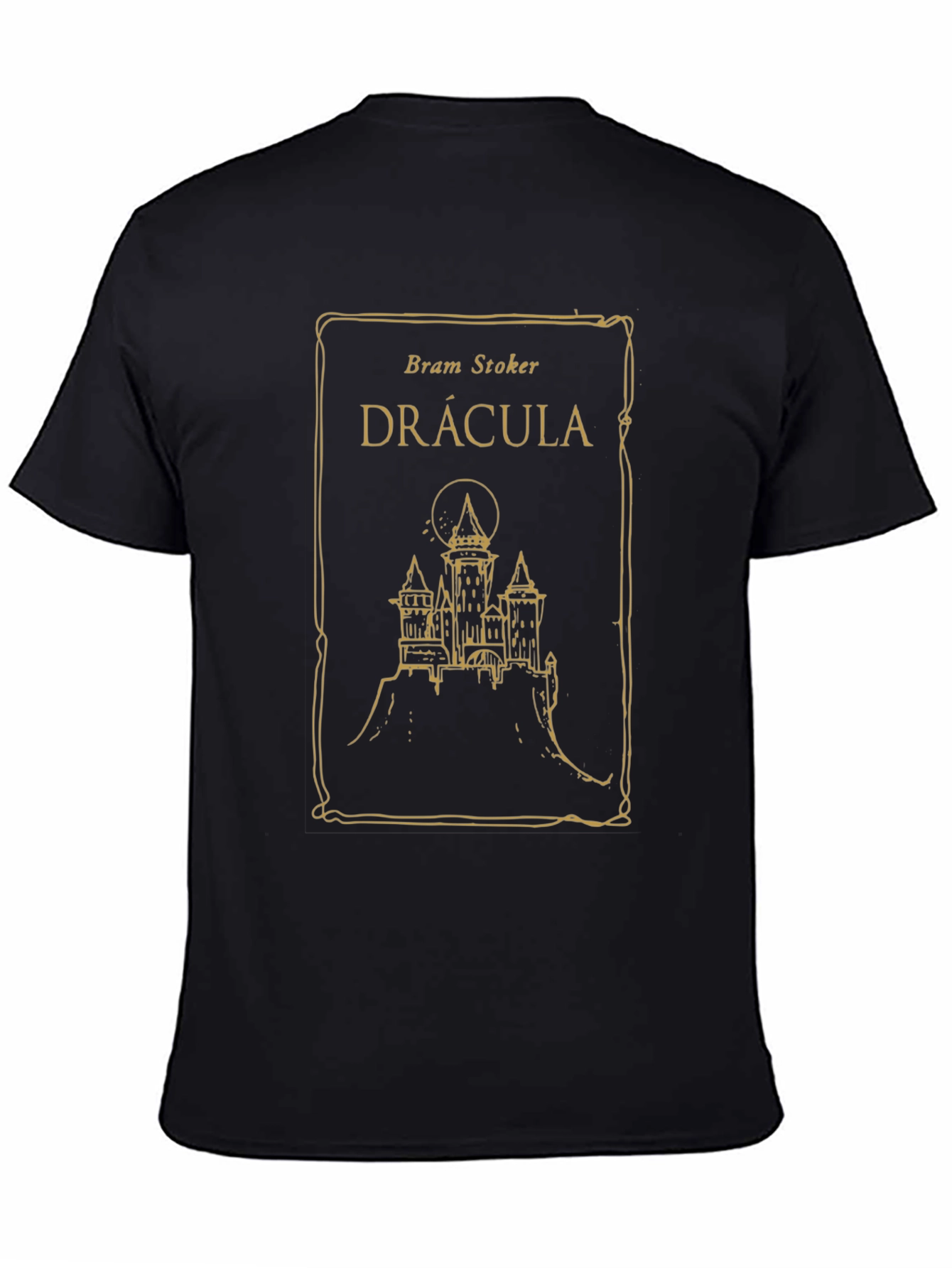 Dracula Book Cover T-Shirt - Bram Stoker Novel Tee