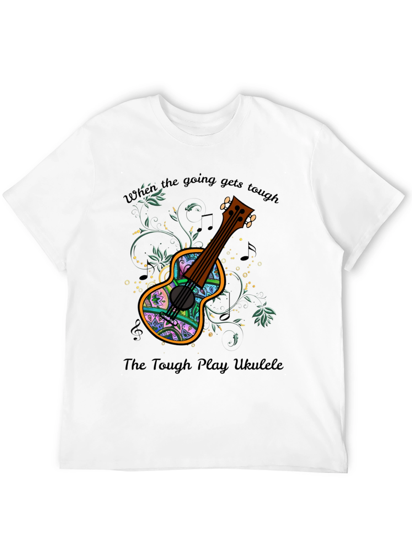 Ukulele Graphic Tee - When the Going Gets Tough