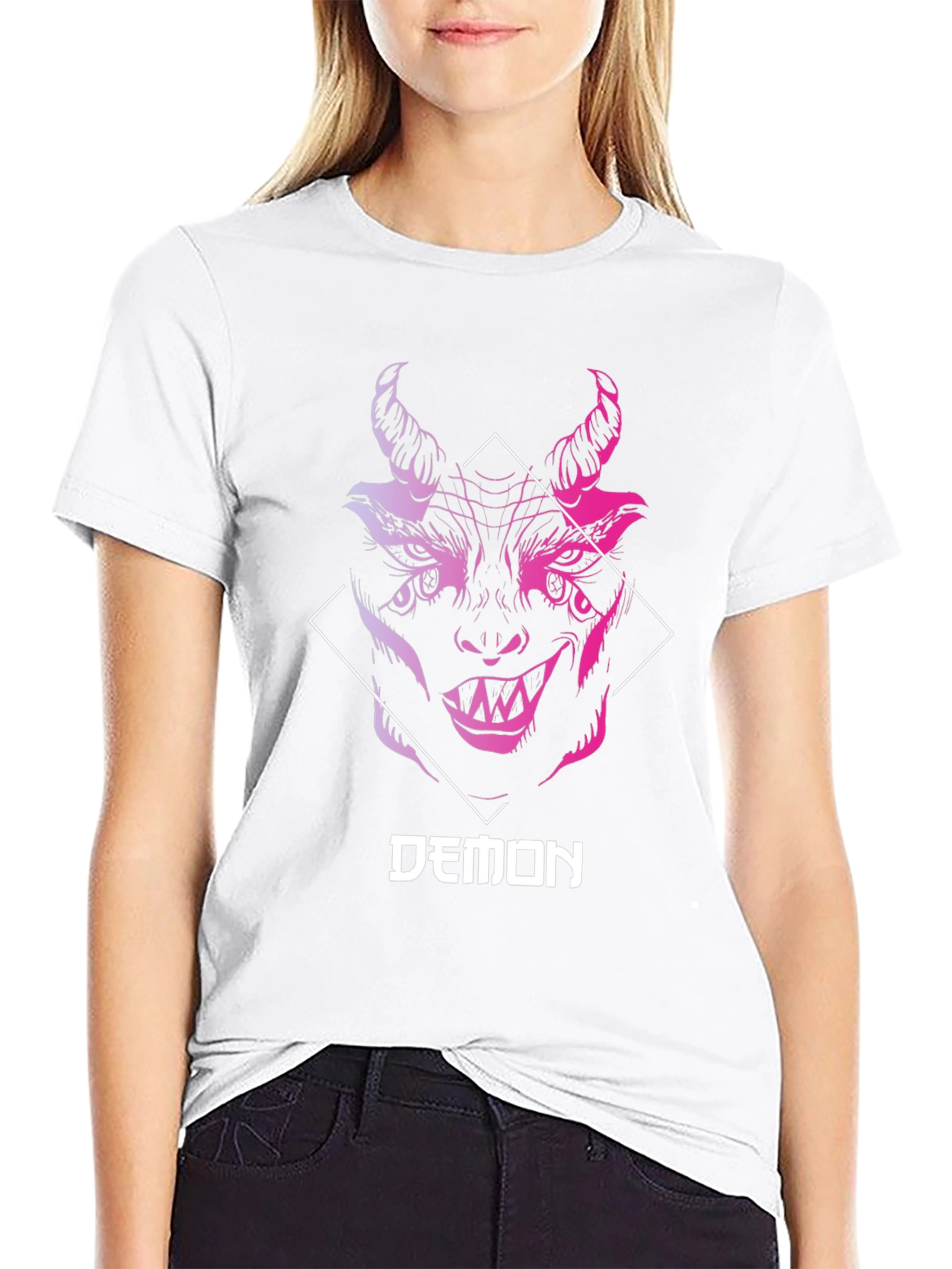 Demon Graphic T-Shirt - Edgy Streetwear
