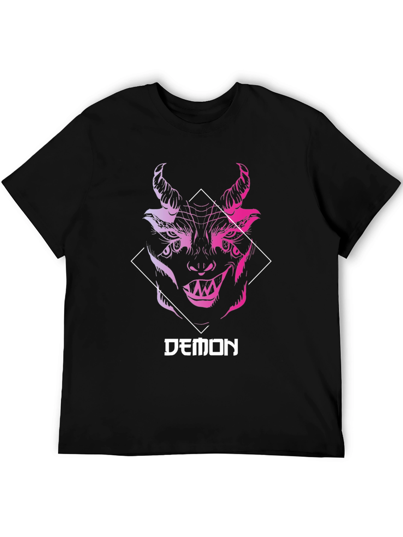 Demon Graphic T-Shirt - Edgy Streetwear