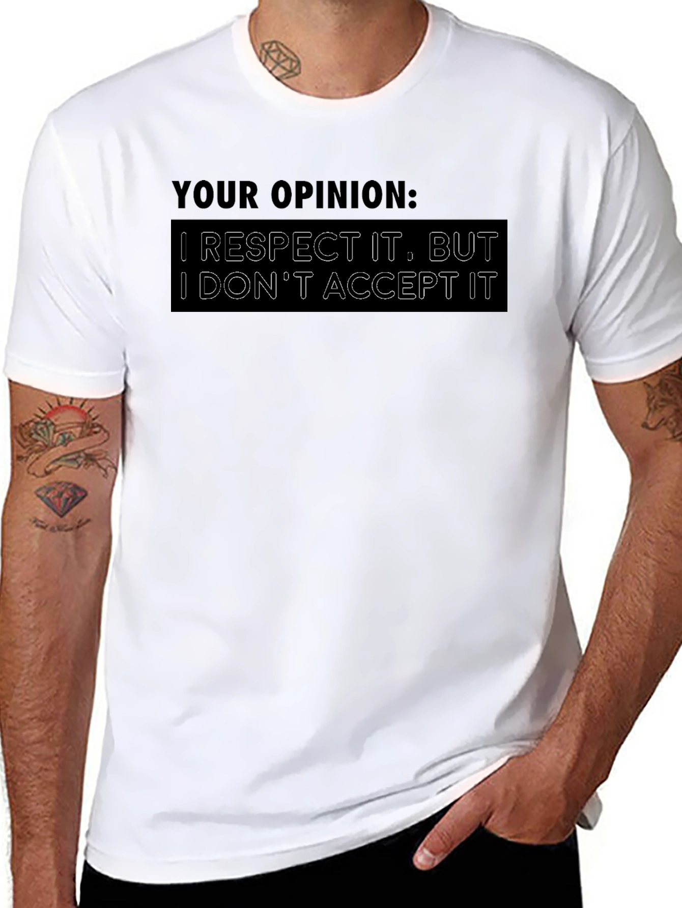 Respect Opinion Graphic T-Shirt