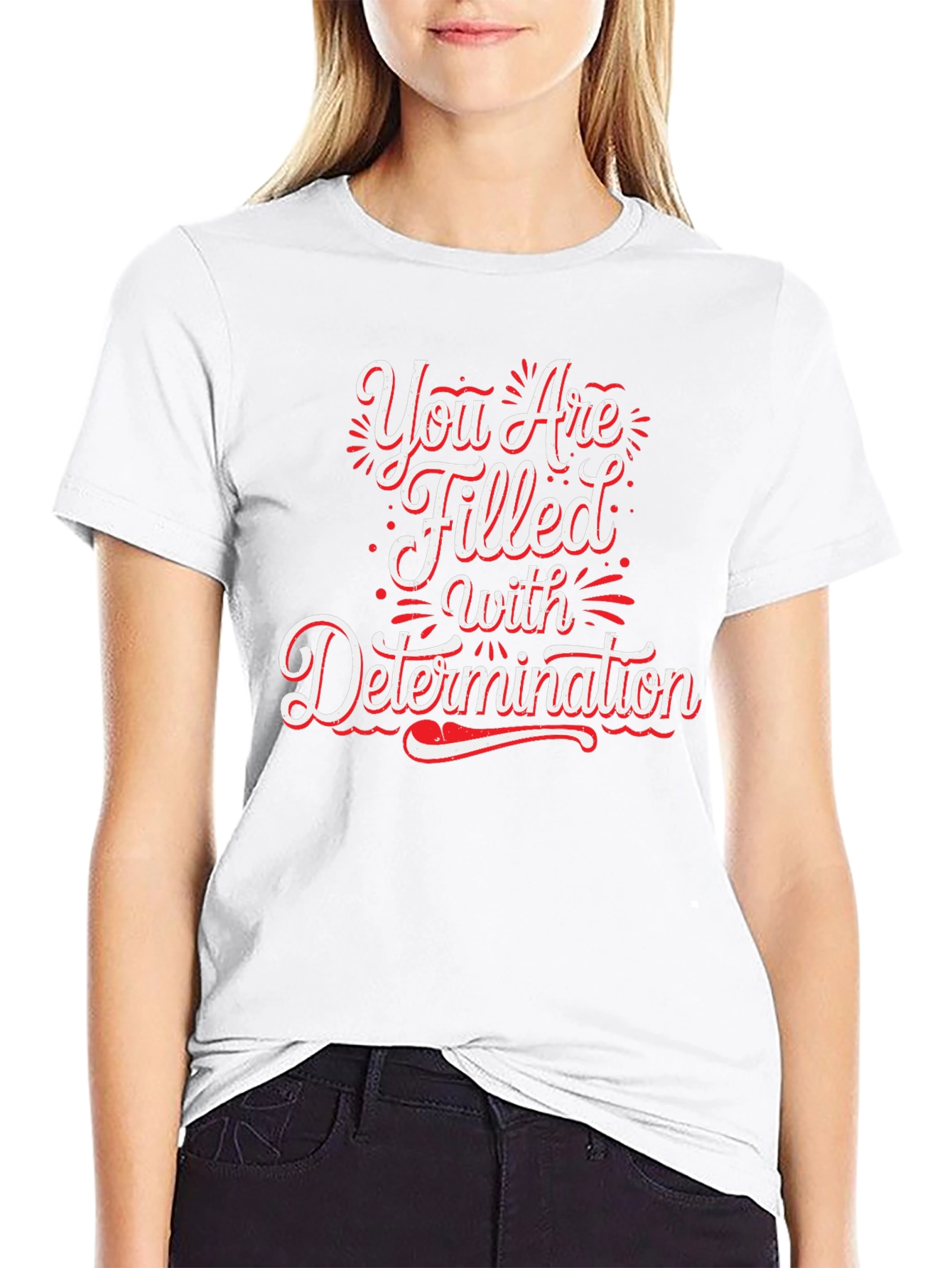 Determined Graphic Tee - Inspirational Motivation Shirt
