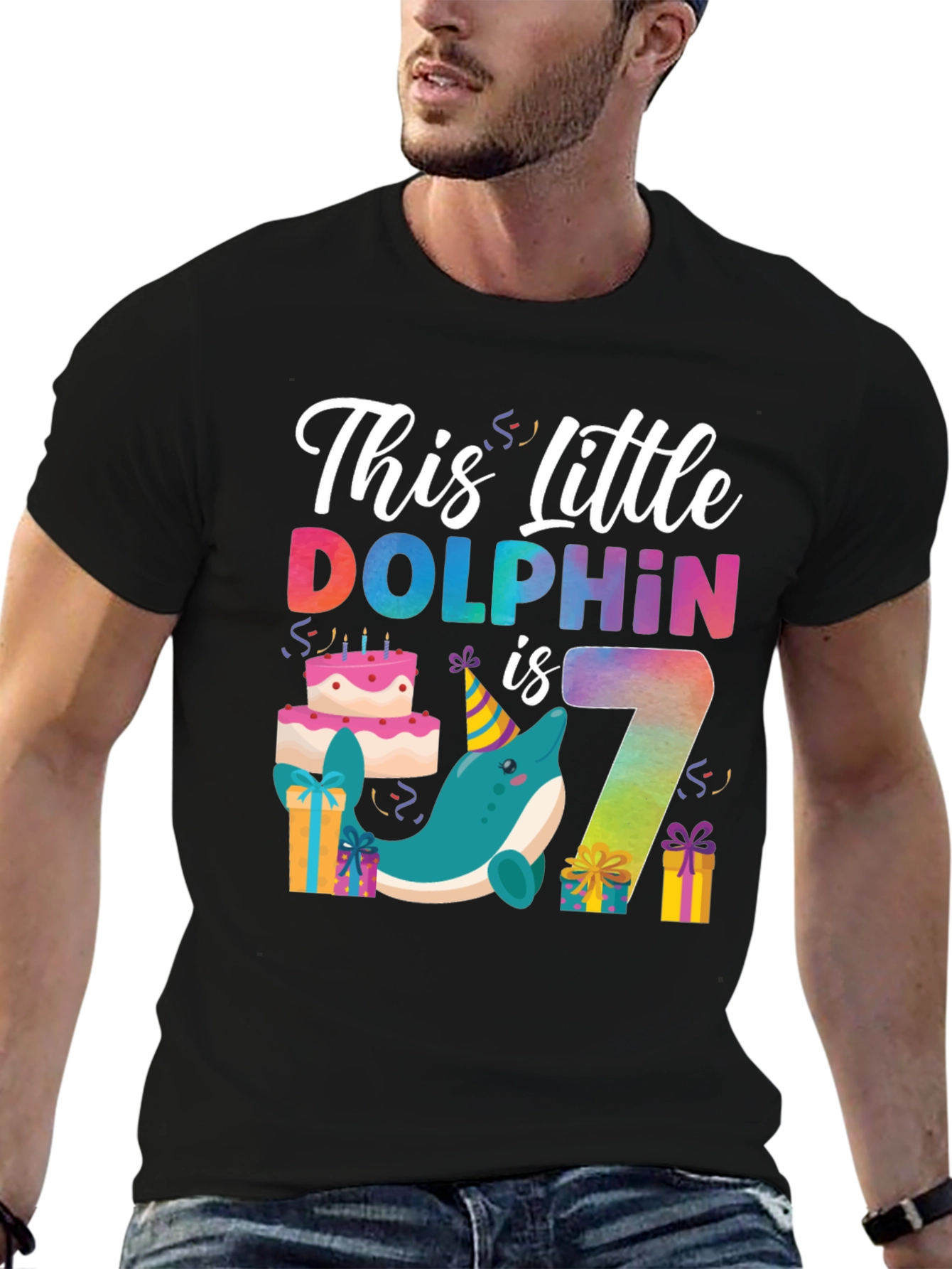 This Little Dolphin is Seven T-Shirt