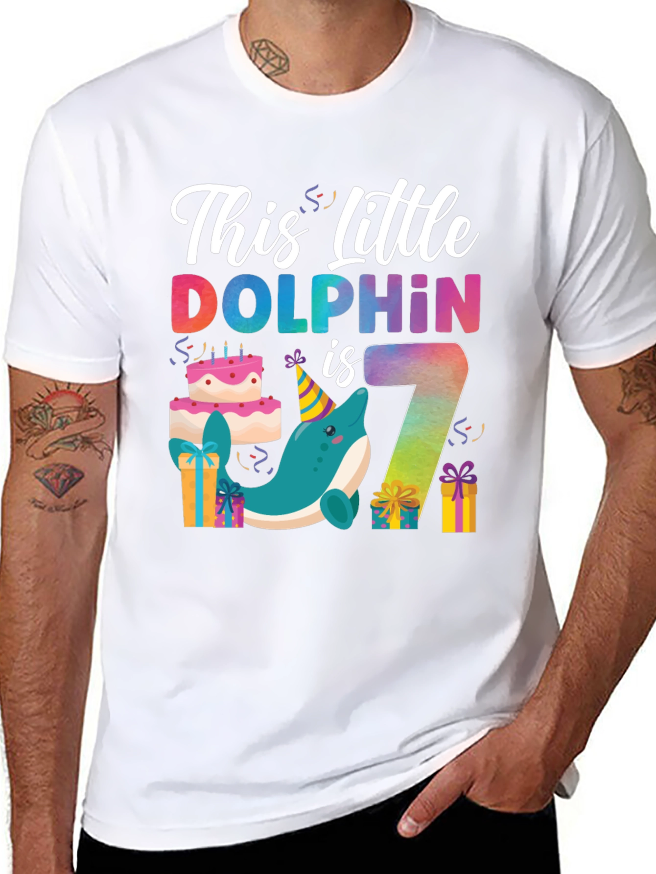 This Little Dolphin is Seven T-Shirt