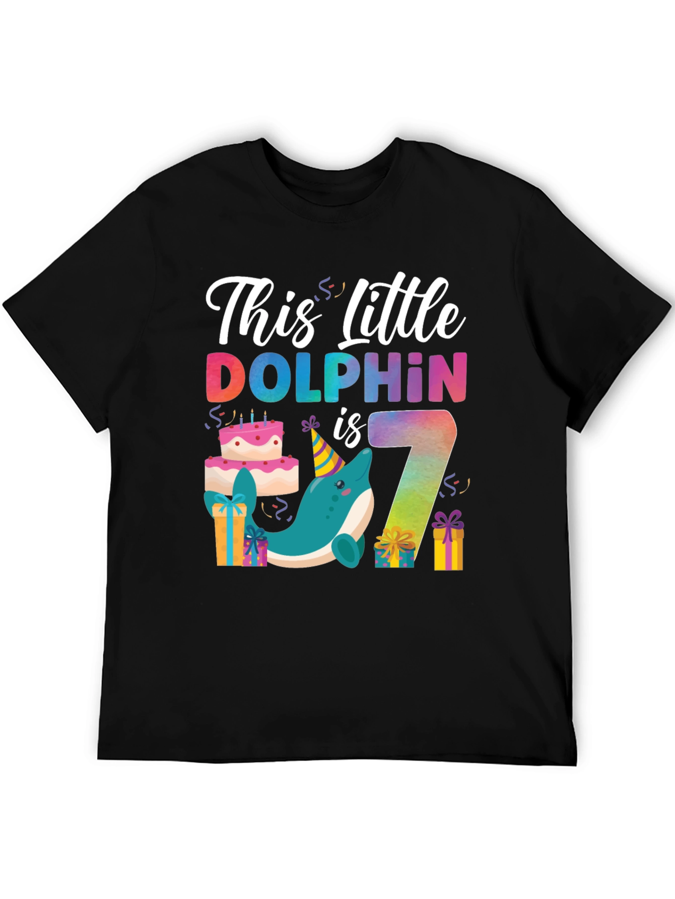 This Little Dolphin is Seven T-Shirt