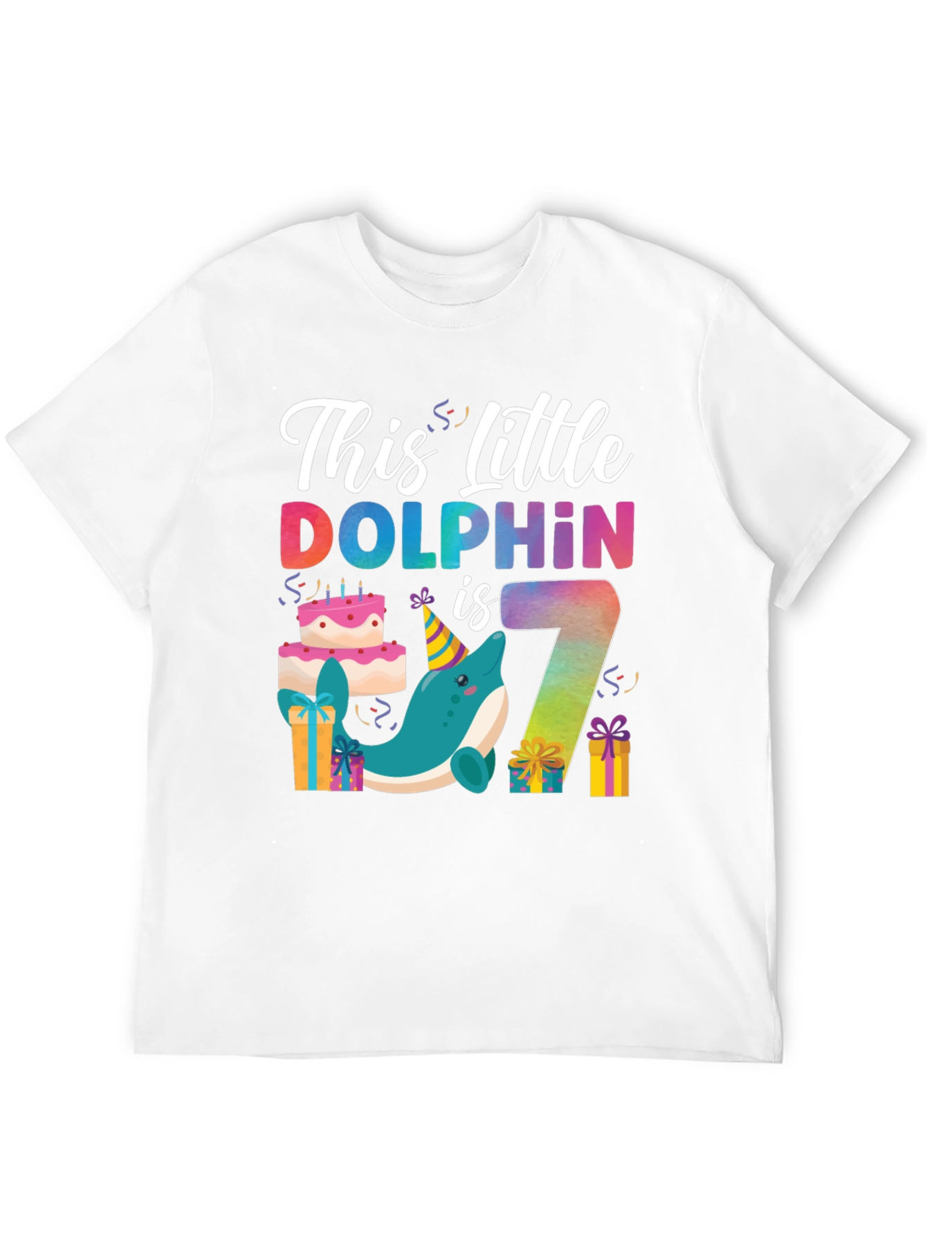 This Little Dolphin is Seven T-Shirt