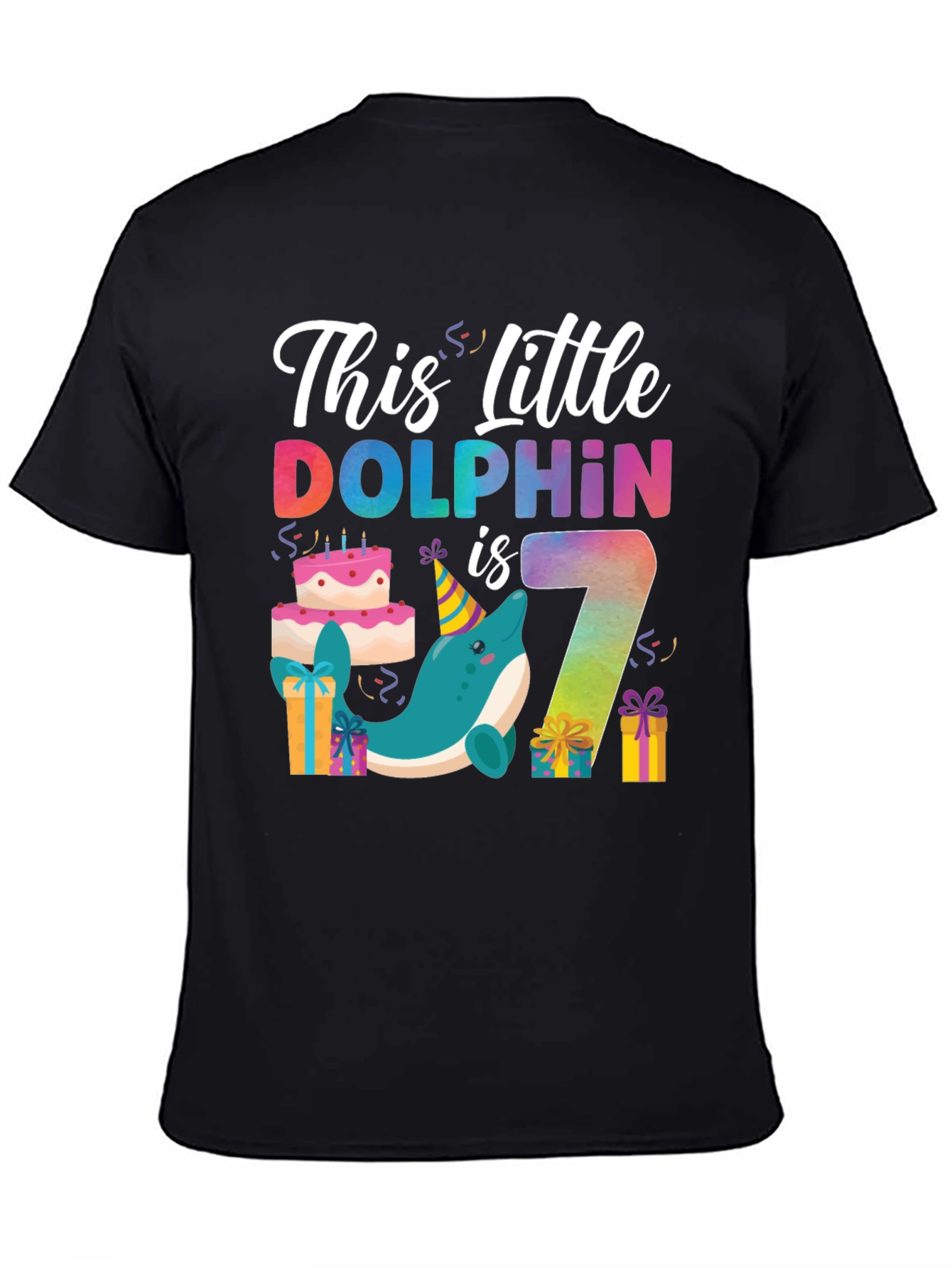This Little Dolphin is Seven T-Shirt