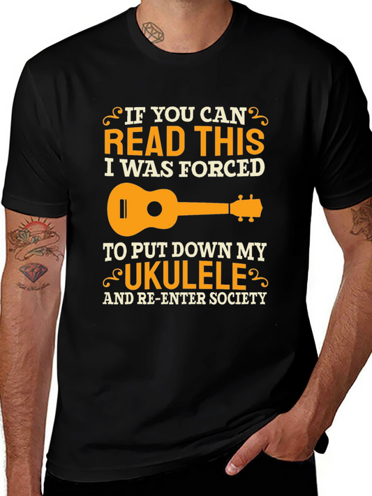 Ukulele Forced to Re-Enter Society T-Shirt