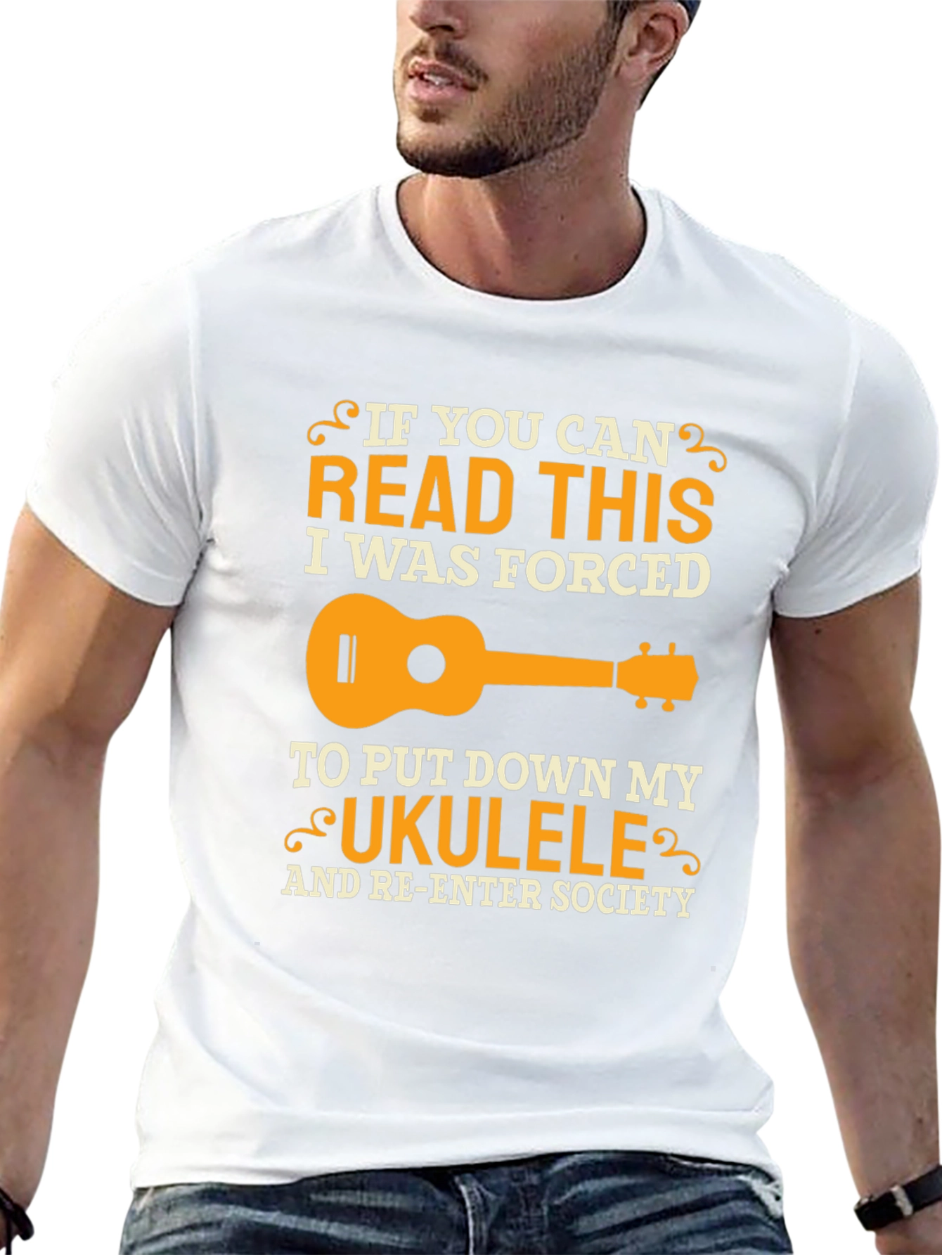 Ukulele Forced to Re-Enter Society T-Shirt