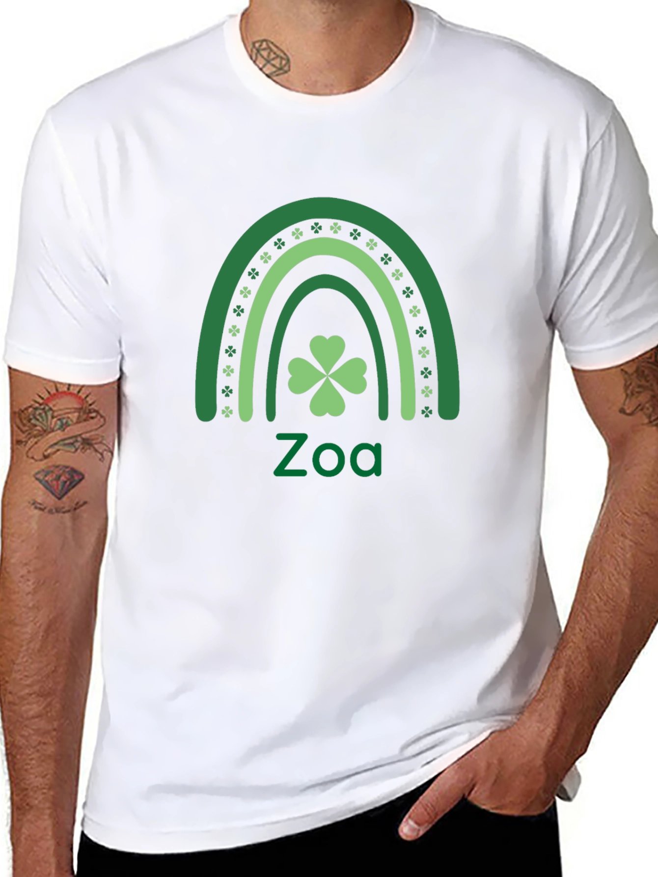 Zoa St. Patricks Day Rainbow Clover T-Shirt