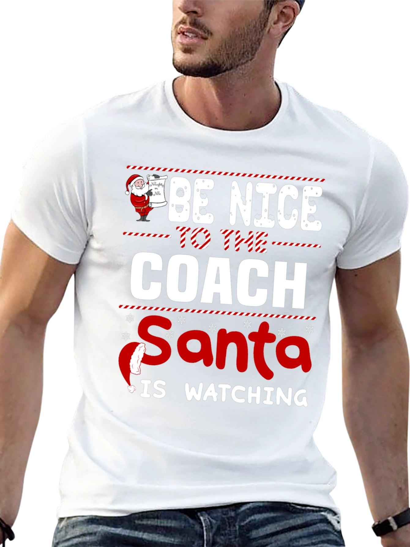 Be Nice to the Coach Santa Is Watching T-Shirt