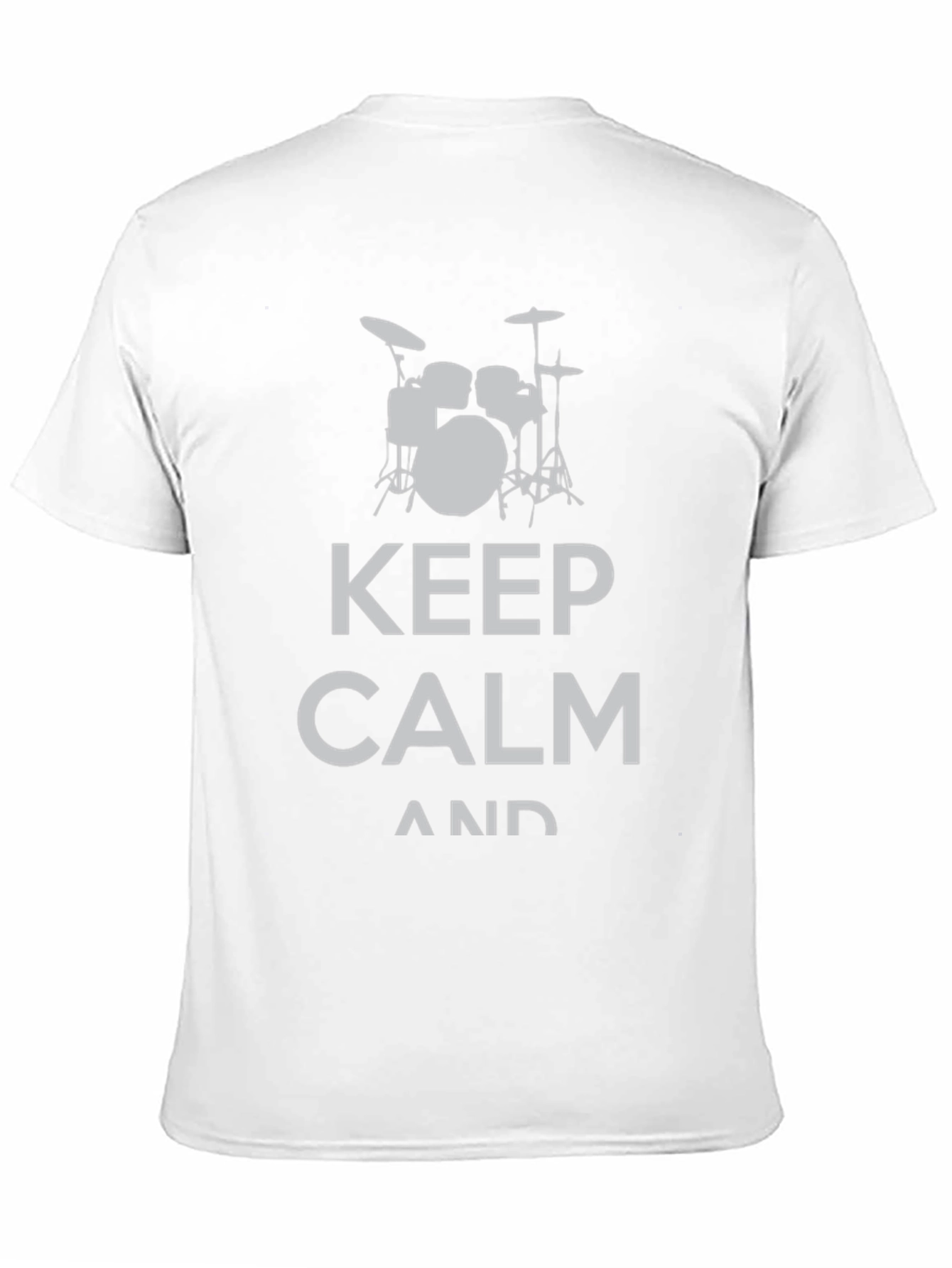 Keep Calm Drummer Black T-Shirt
