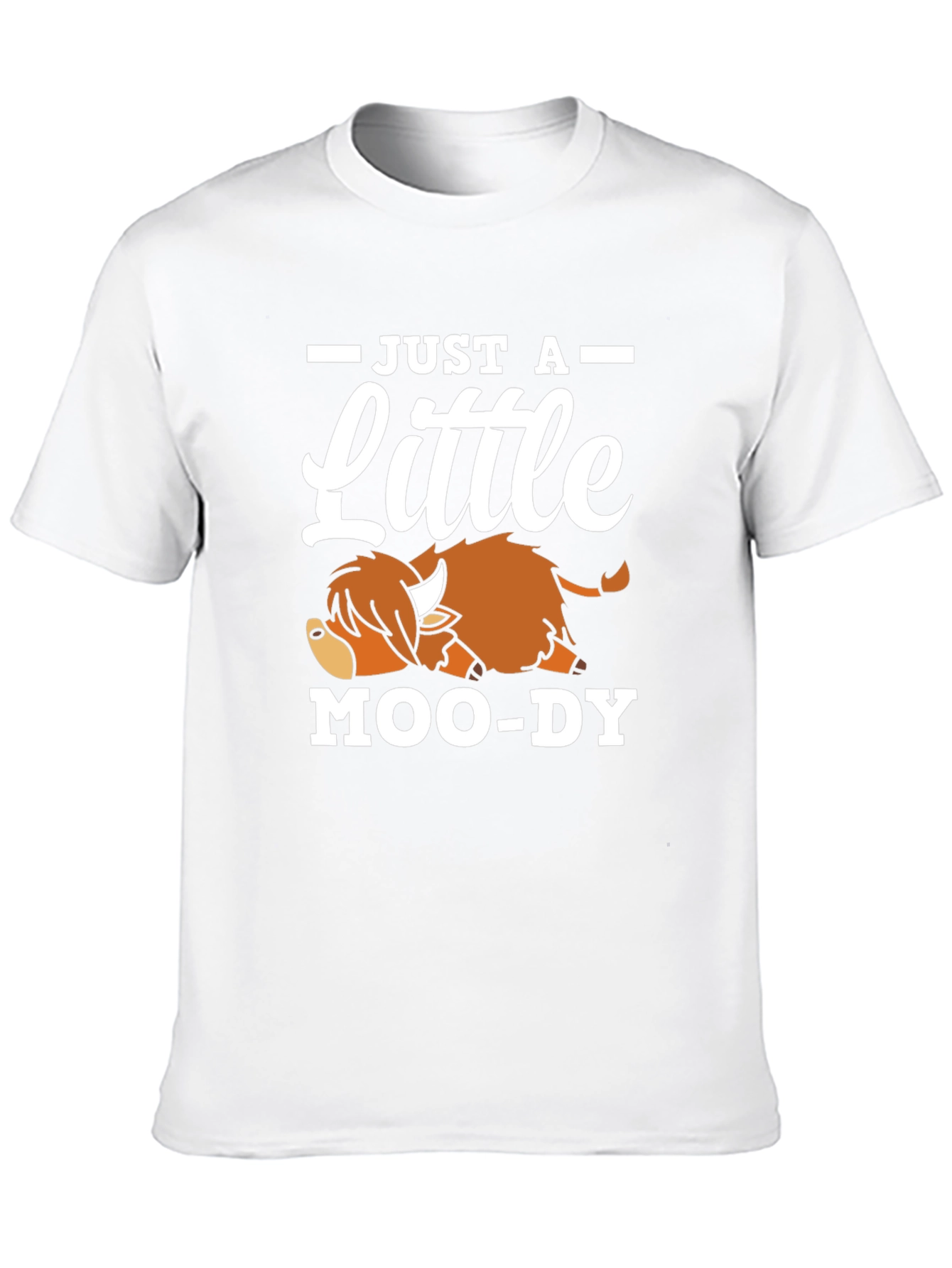 Just A Little Moo-Dy T-Shirt Black