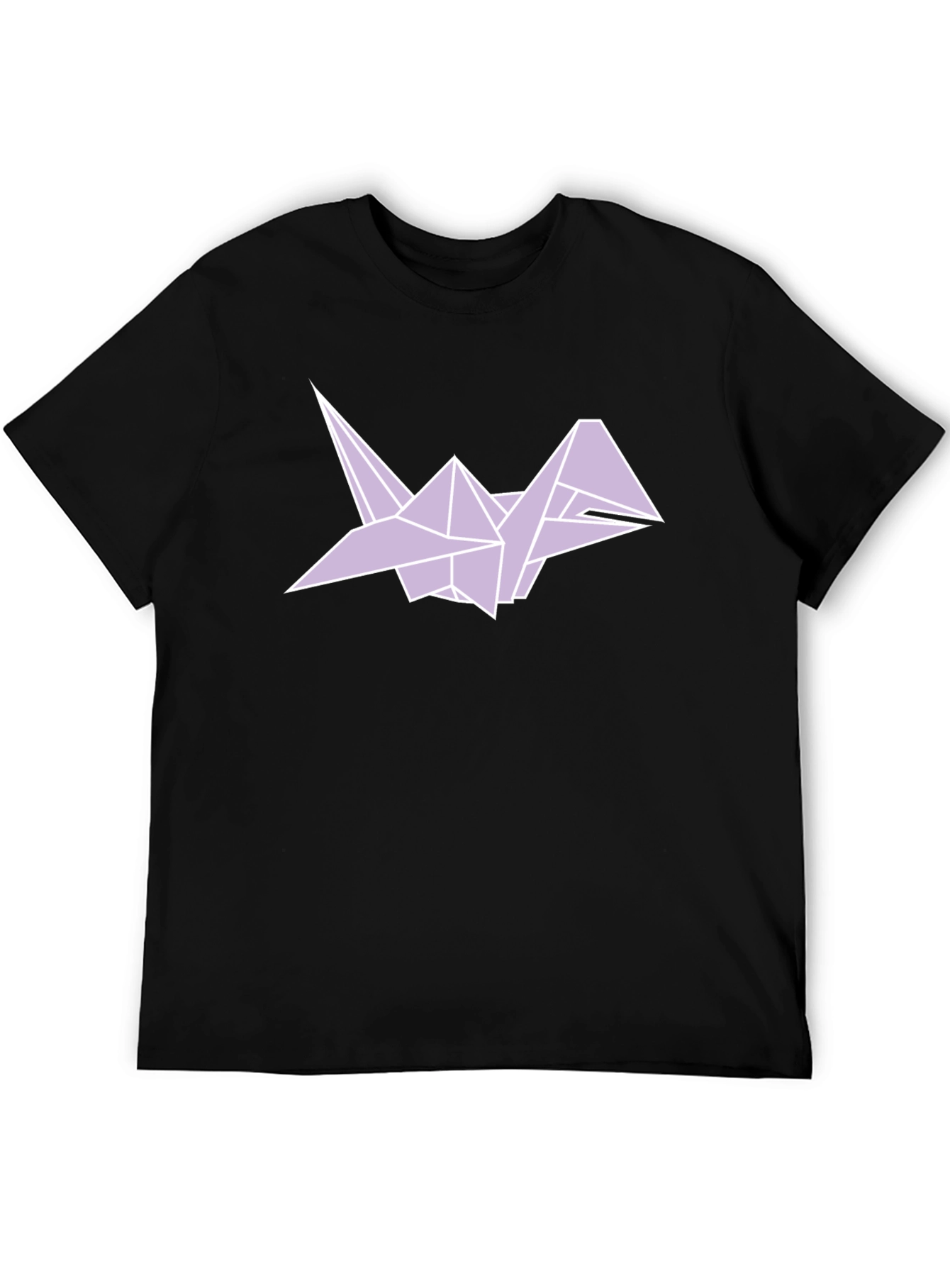 Origami Crane Graphic Tee - Mens Black T-Shirt