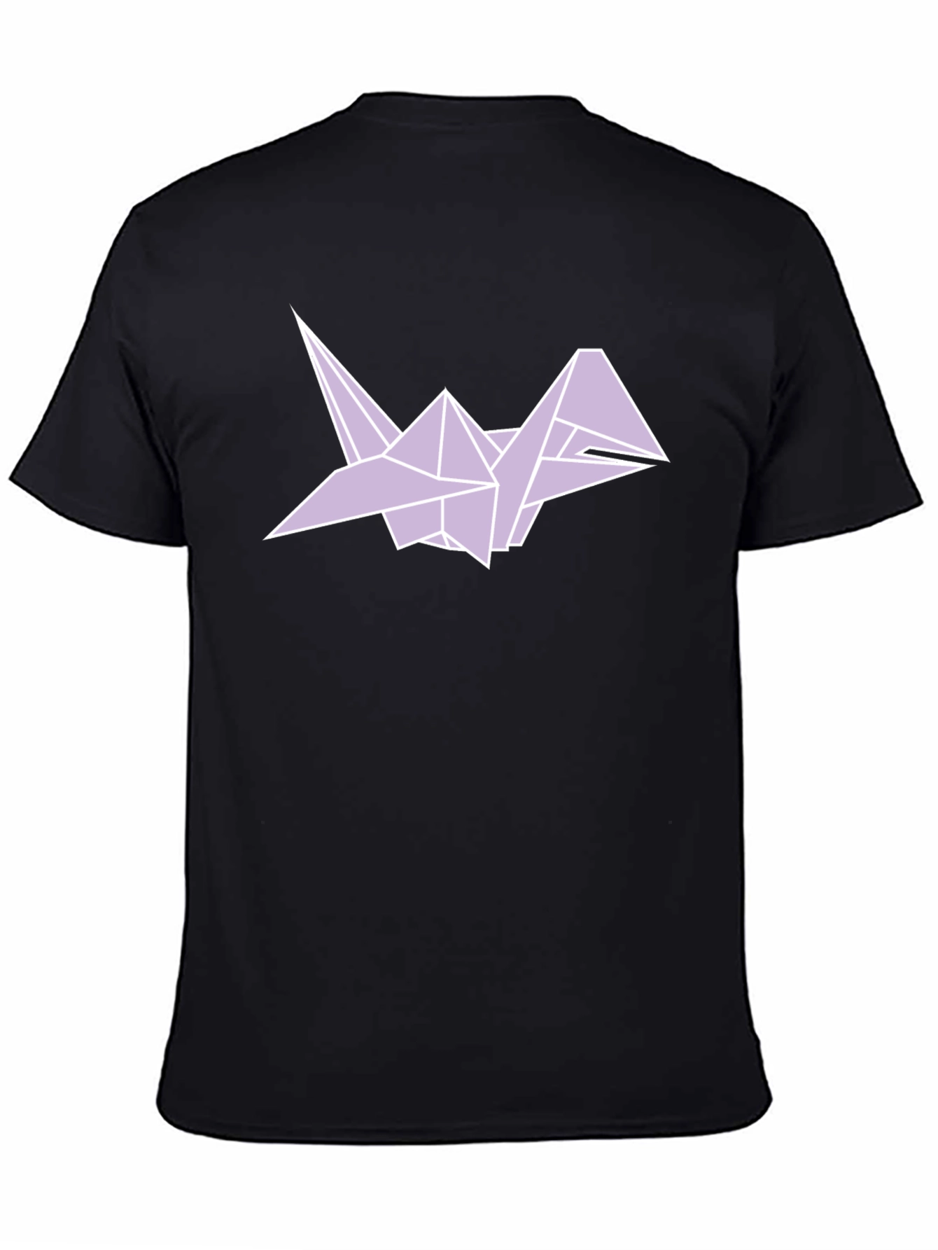 Origami Crane Graphic Tee - Mens Black T-Shirt