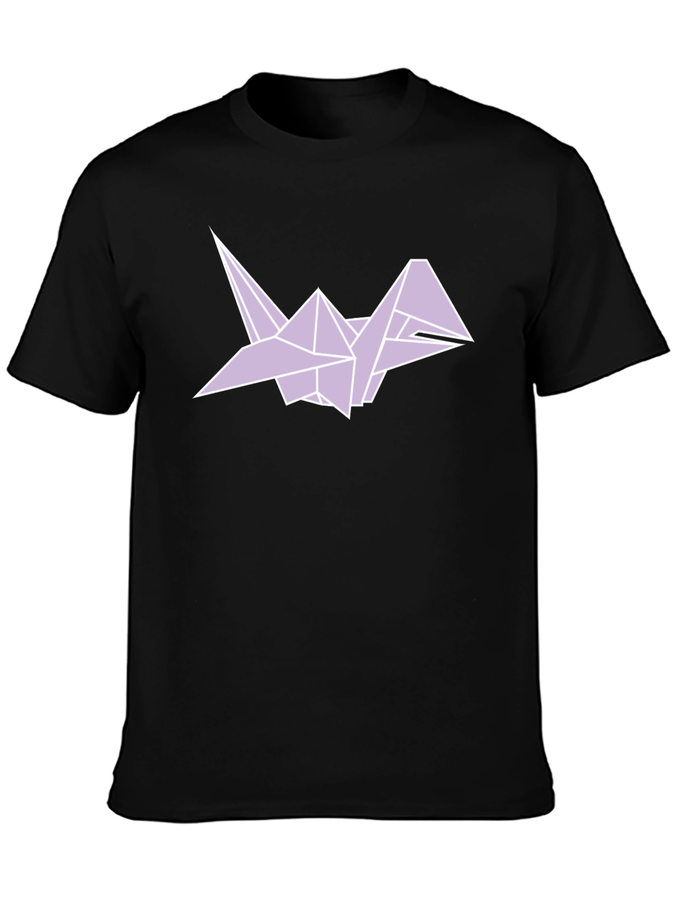 Origami Crane Graphic Tee - Mens Black T-Shirt
