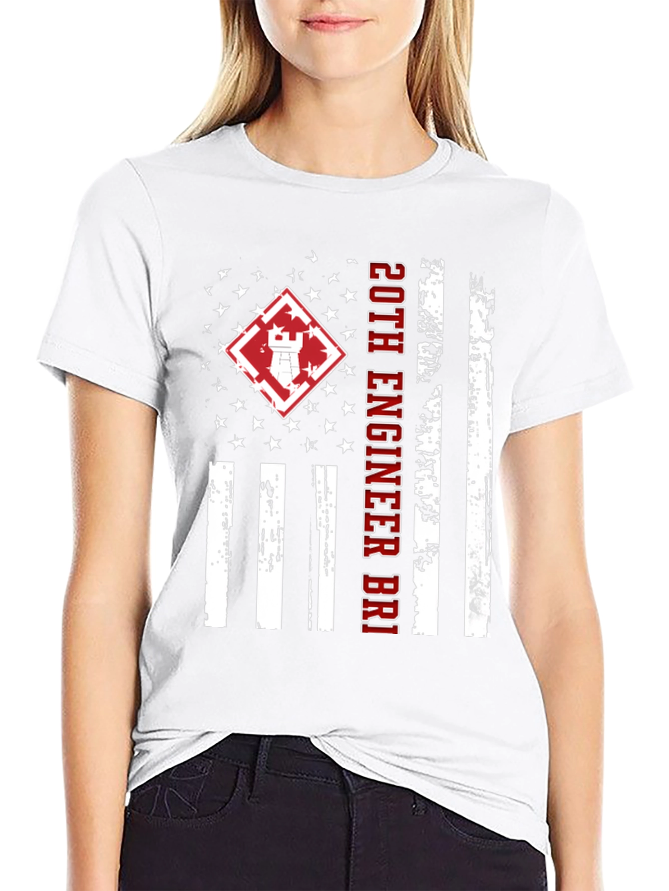 20th Engineer Brigade Flag Graphic Tee
