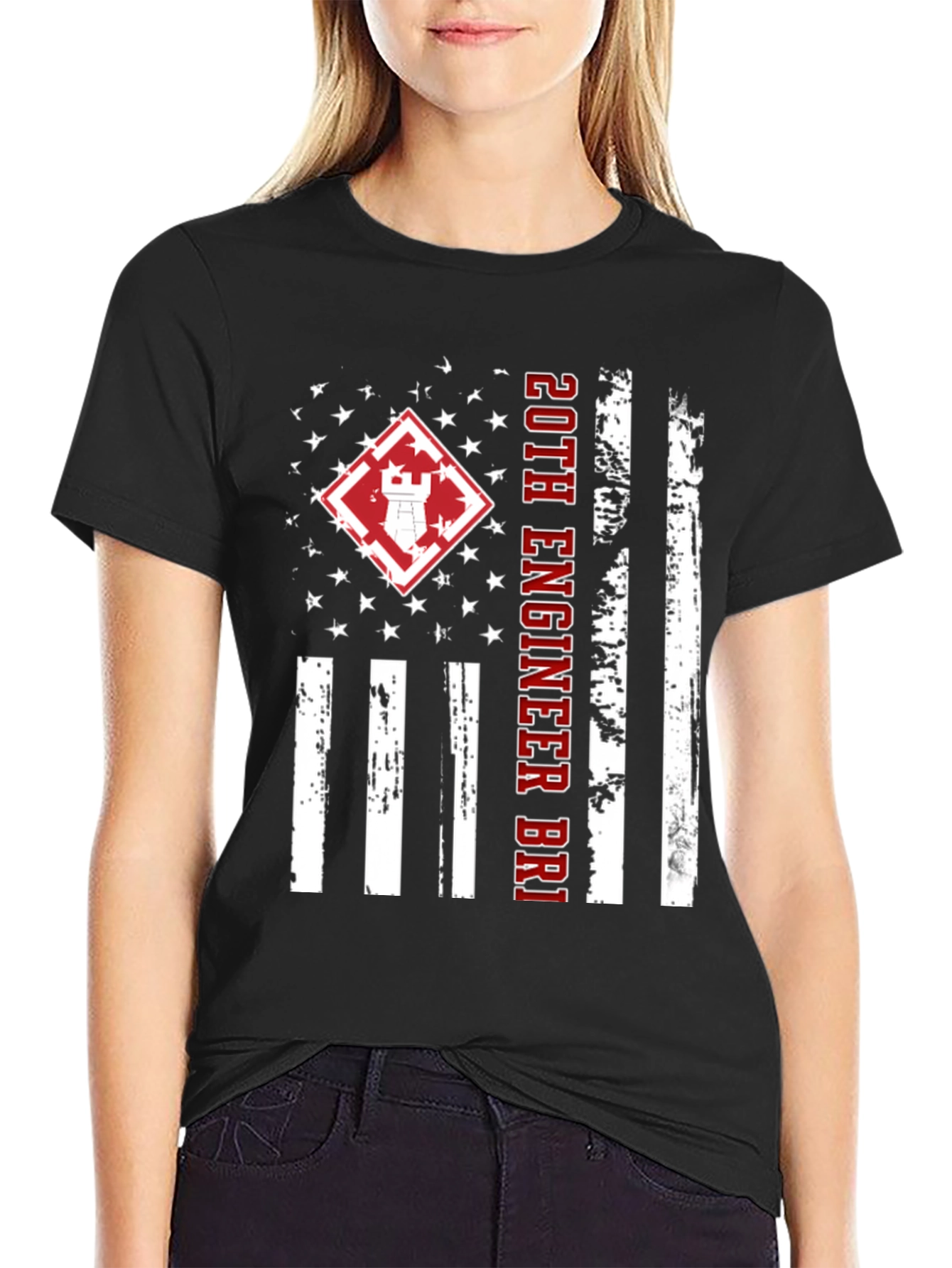 20th Engineer Brigade Flag Graphic Tee