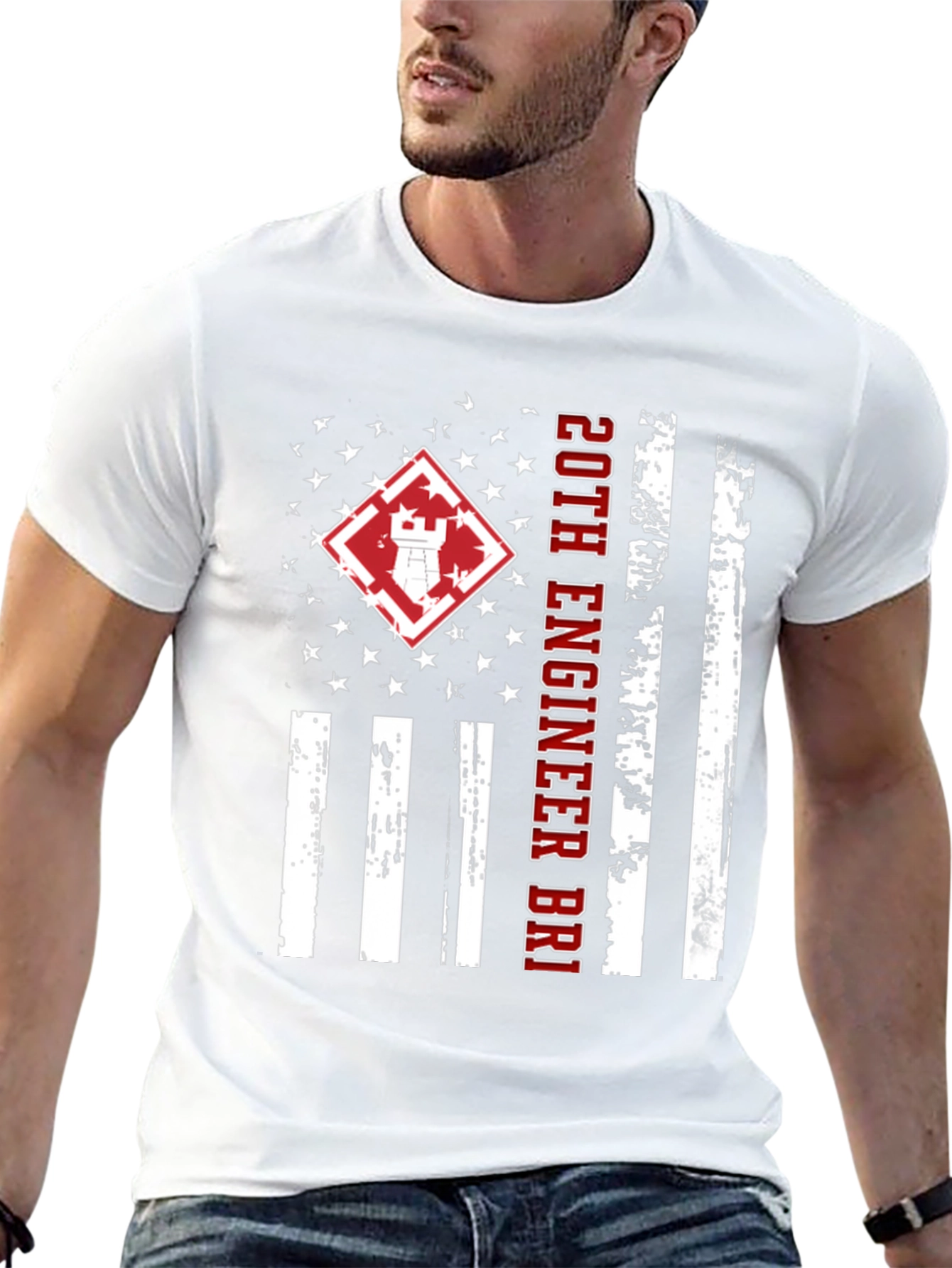 20th Engineer Brigade Flag Graphic Tee