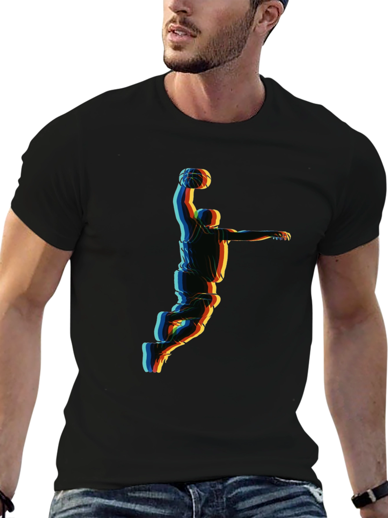 Basketball Player Graphic T-Shirt