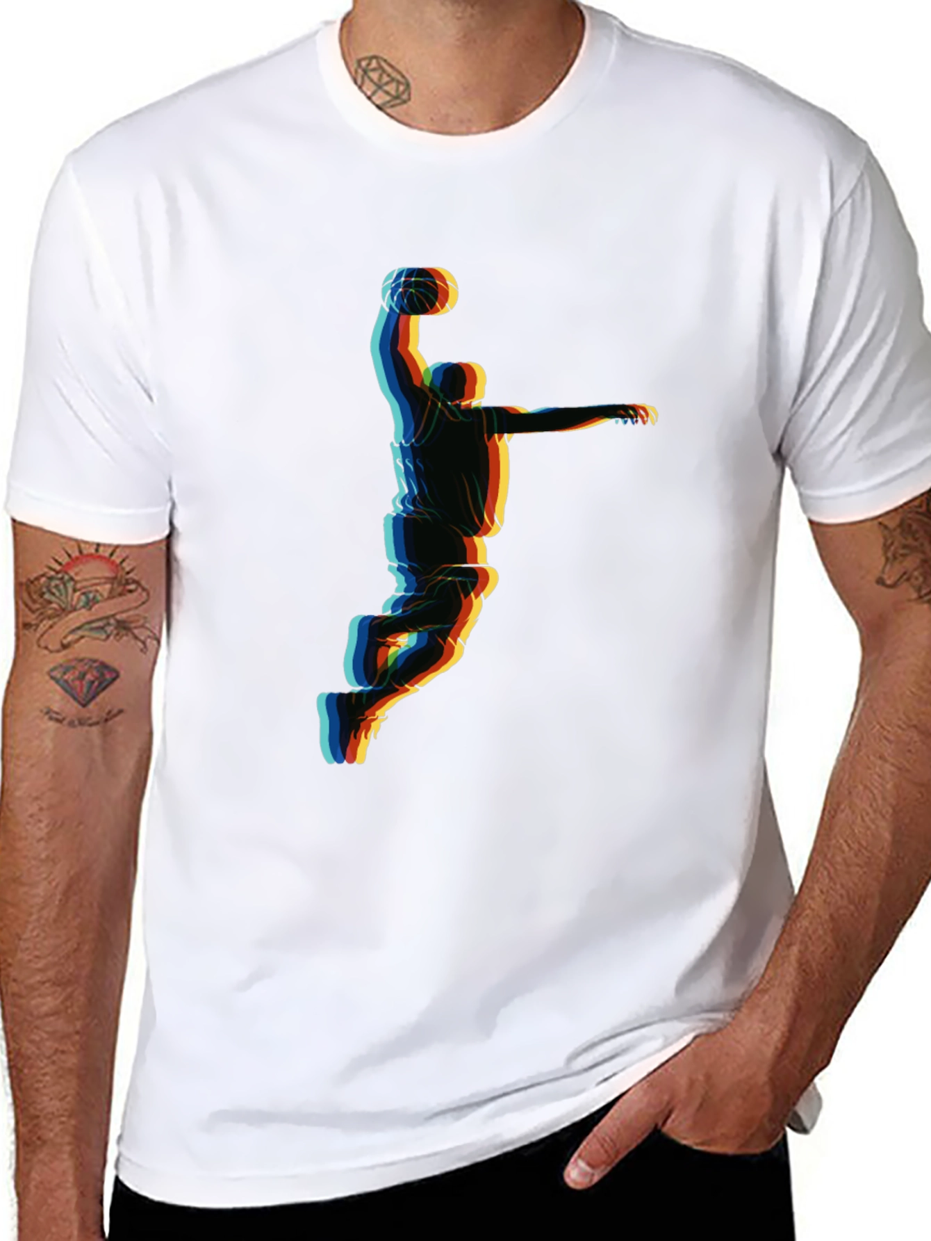 Basketball Player Graphic T-Shirt