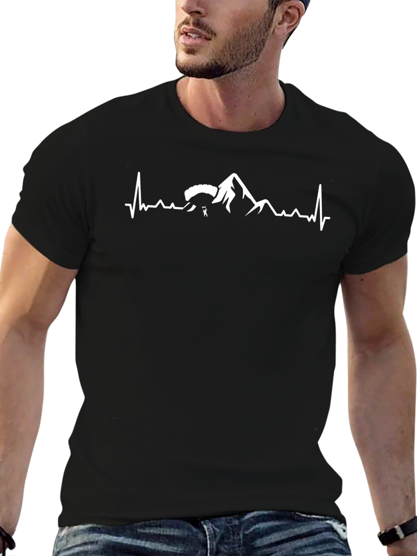 Mountain Paragliding Heartbeat Tee
