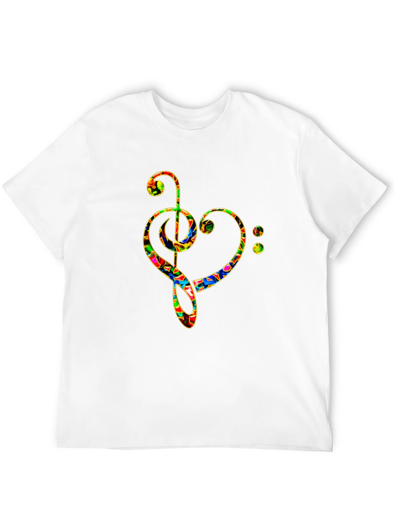 Treble Heart Black T-Shirt
