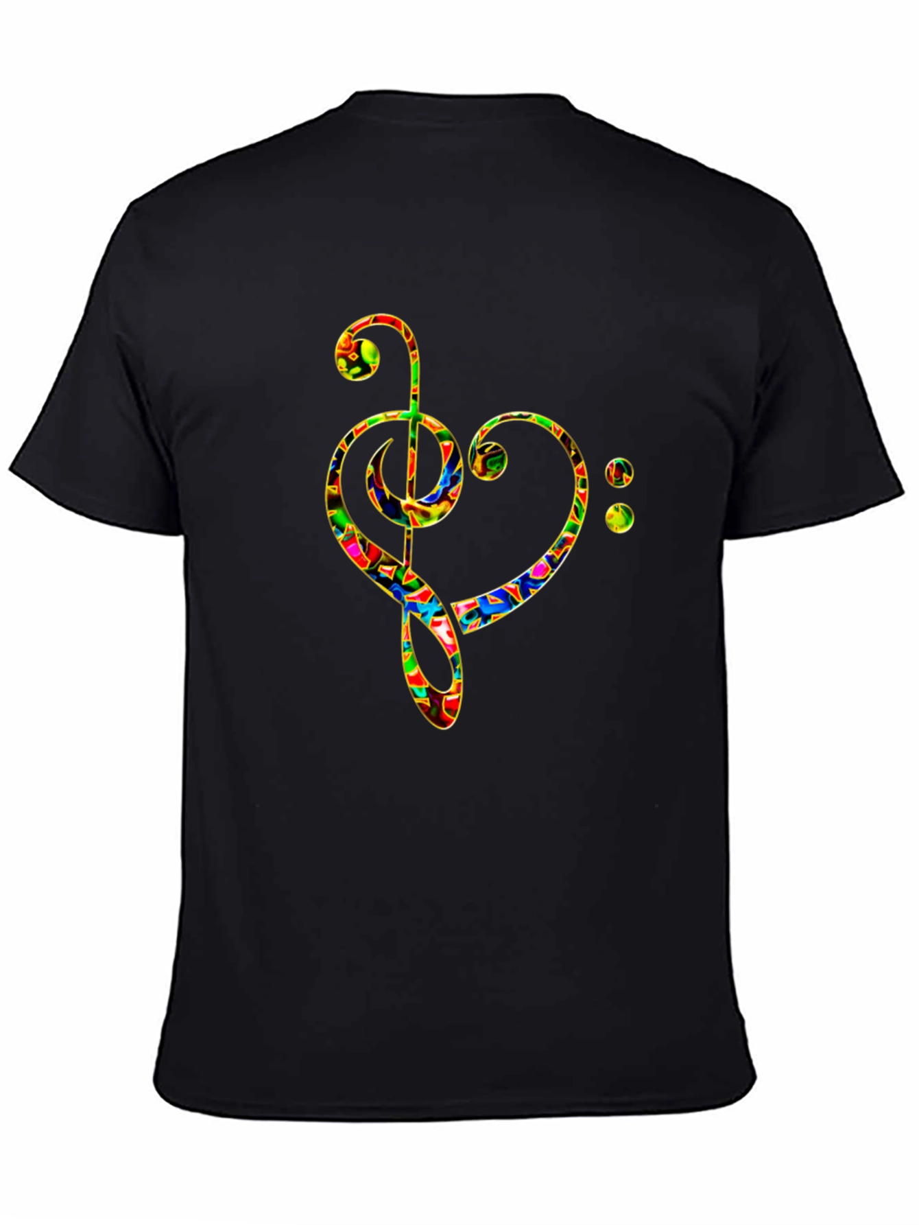 Treble Heart Black T-Shirt