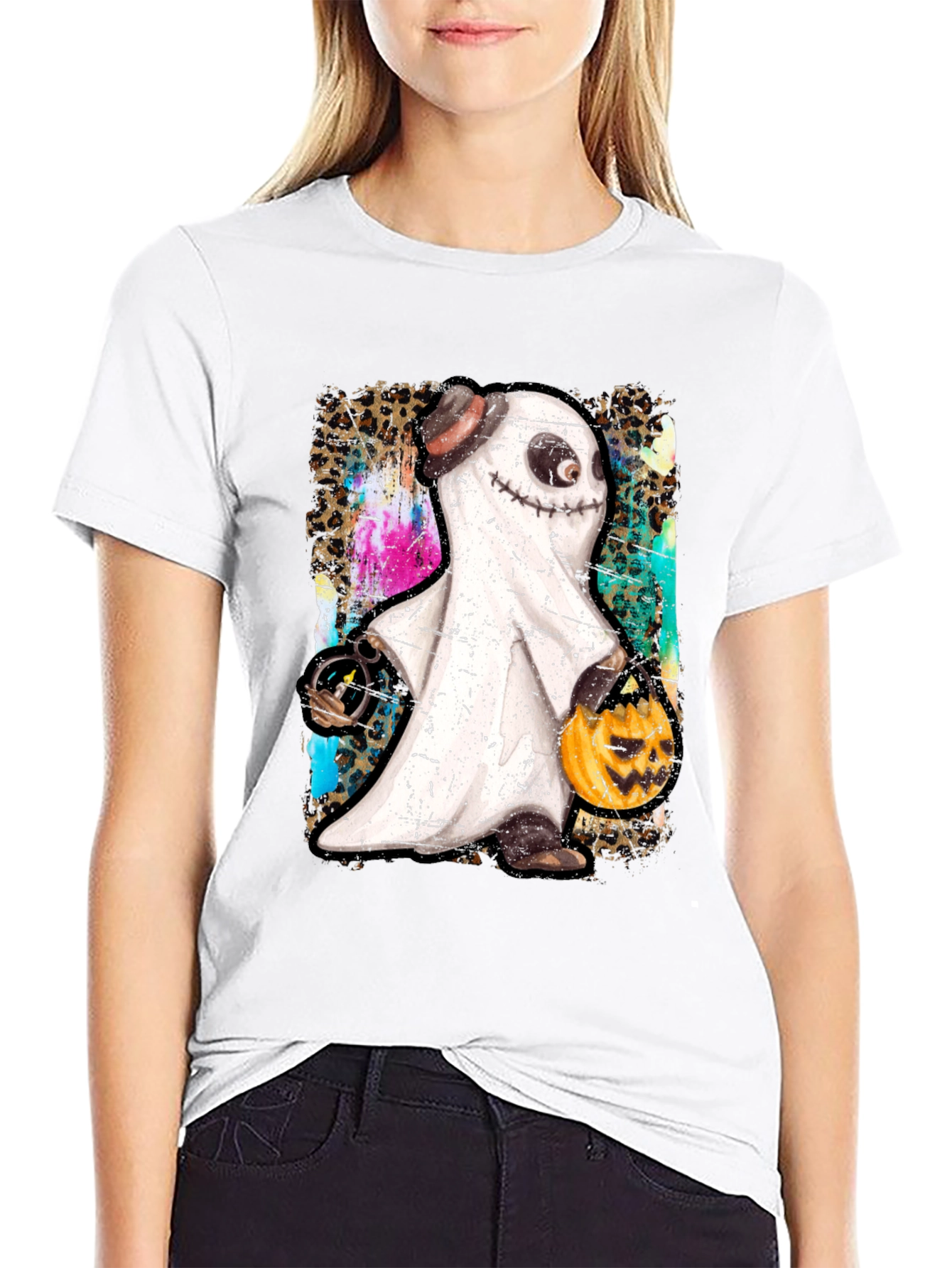 Spooky Ghost Halloween T-Shirt