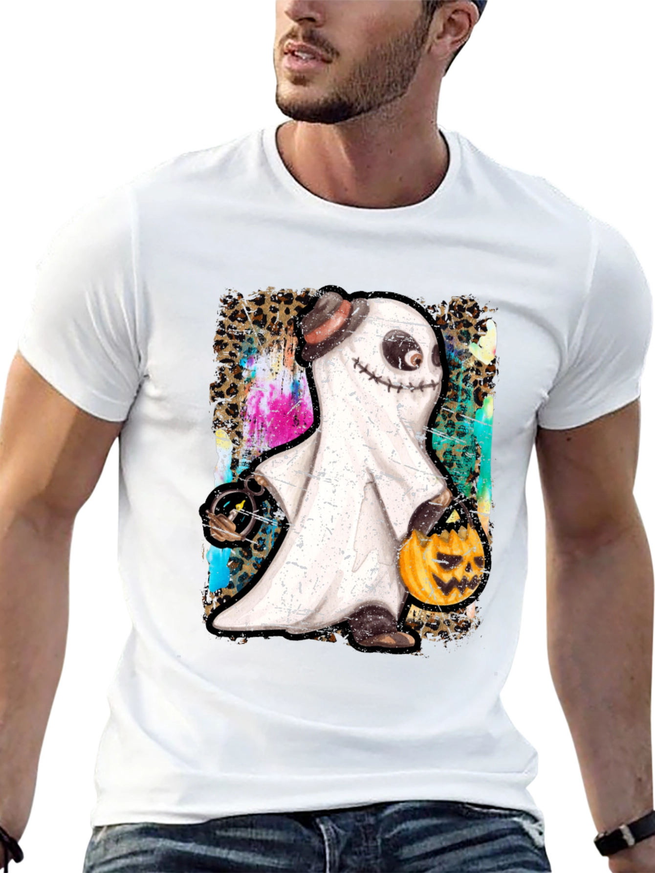 Spooky Ghost Halloween T-Shirt