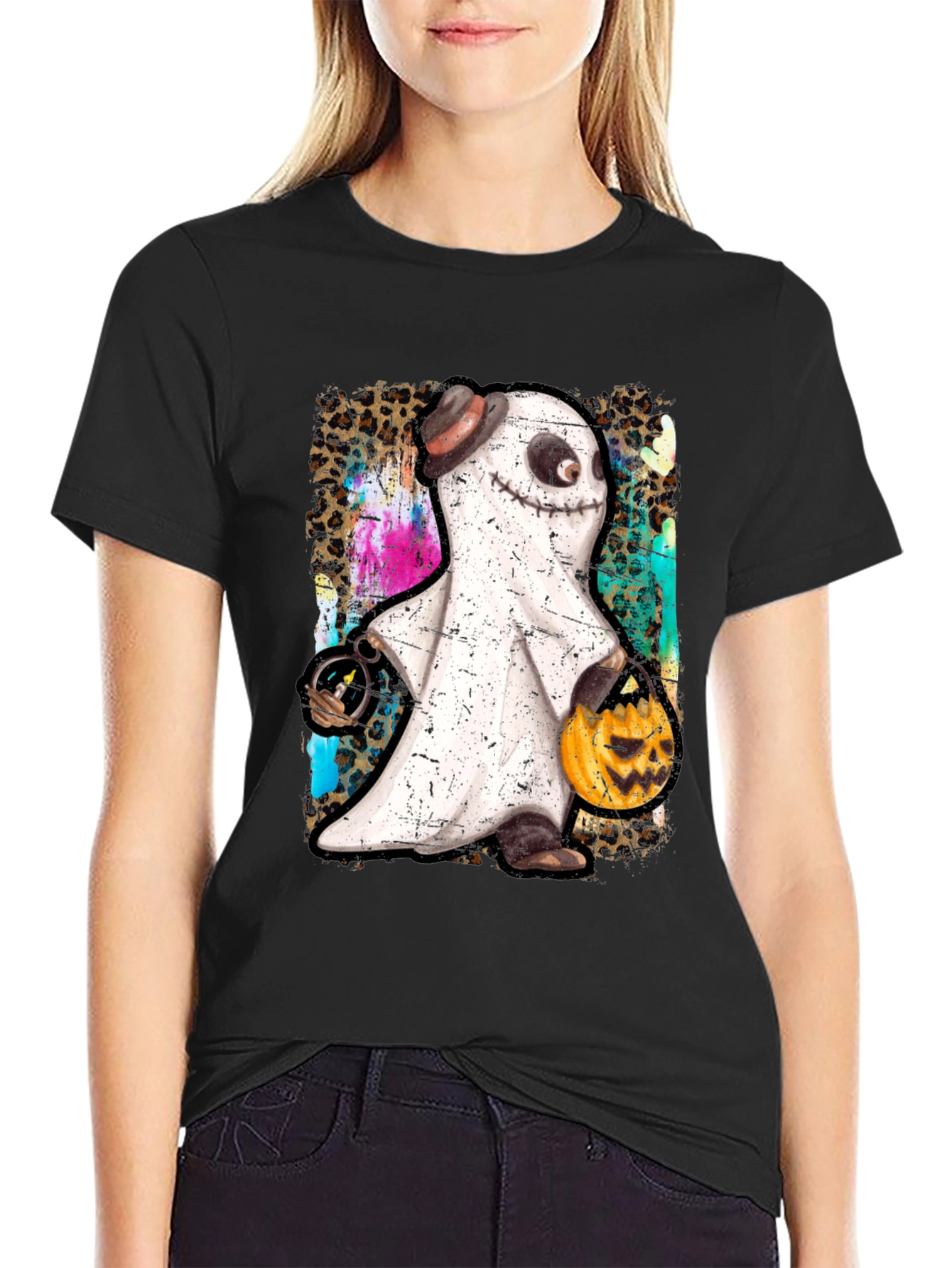 Spooky Ghost Halloween T-Shirt