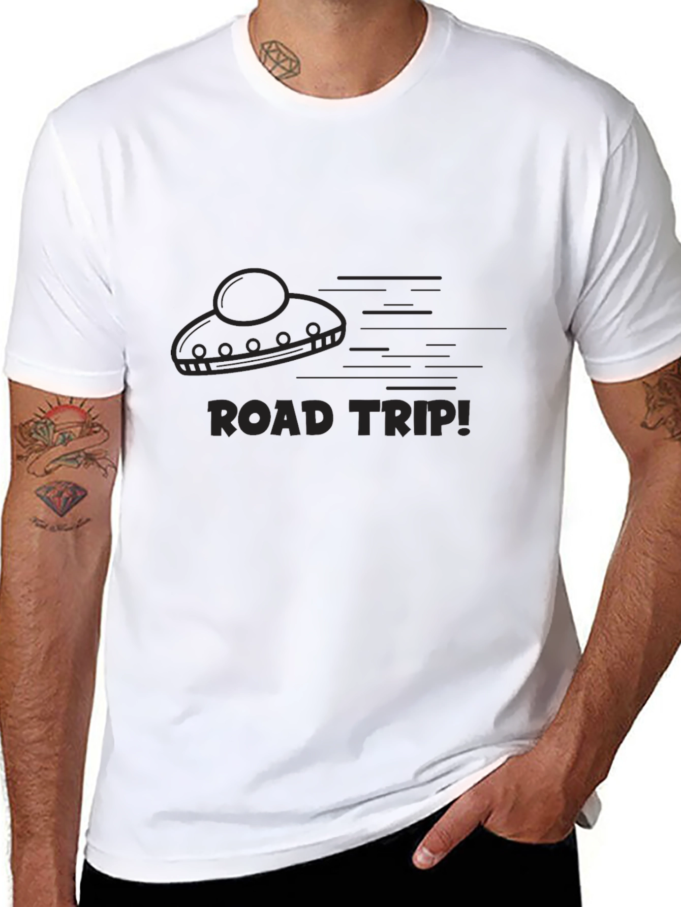 Road Trip UFO Graphic T-Shirt