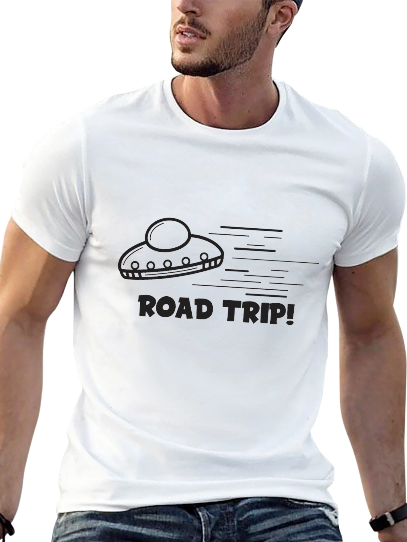 Road Trip UFO Graphic T-Shirt