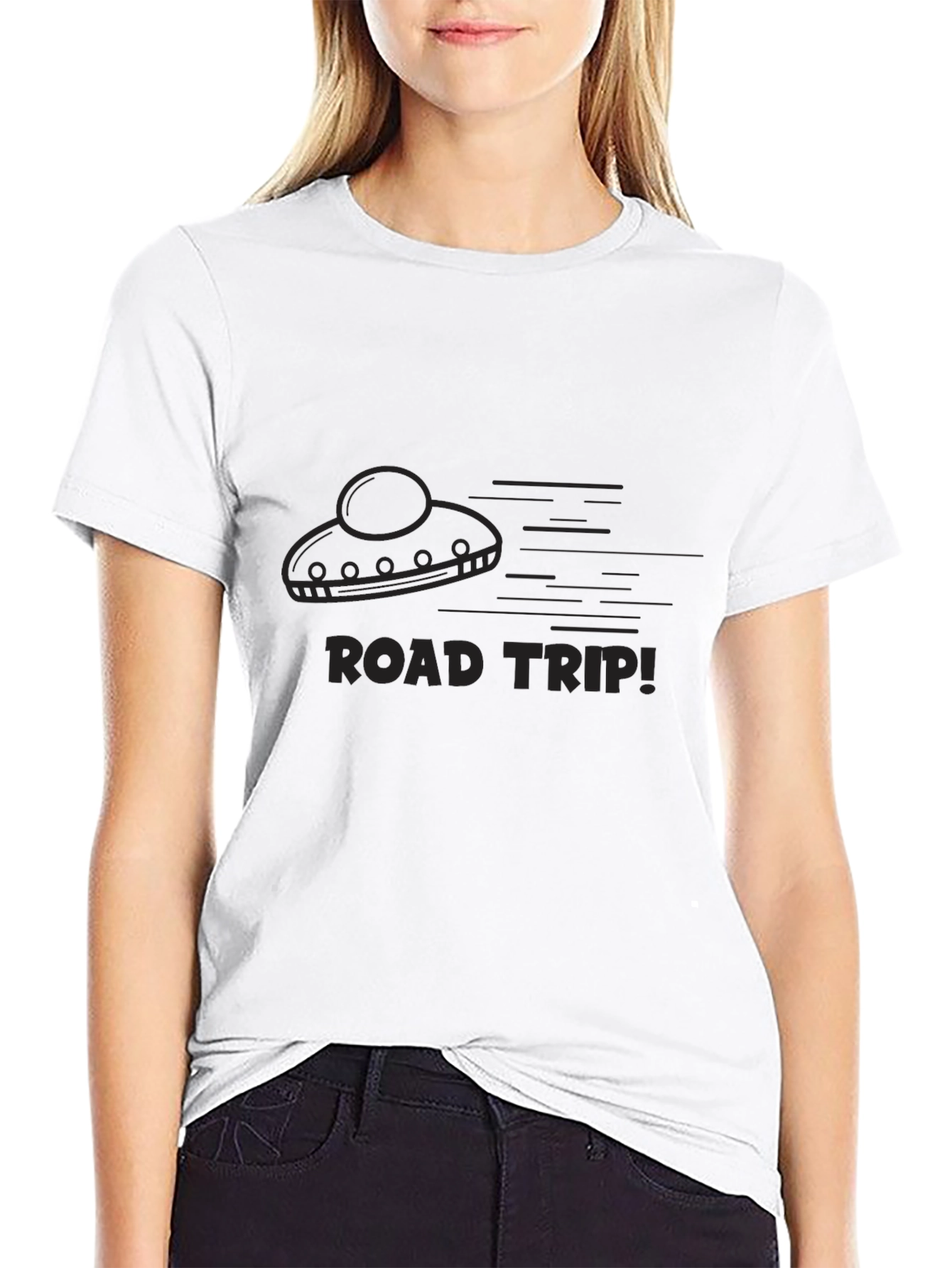 Road Trip UFO Graphic T-Shirt