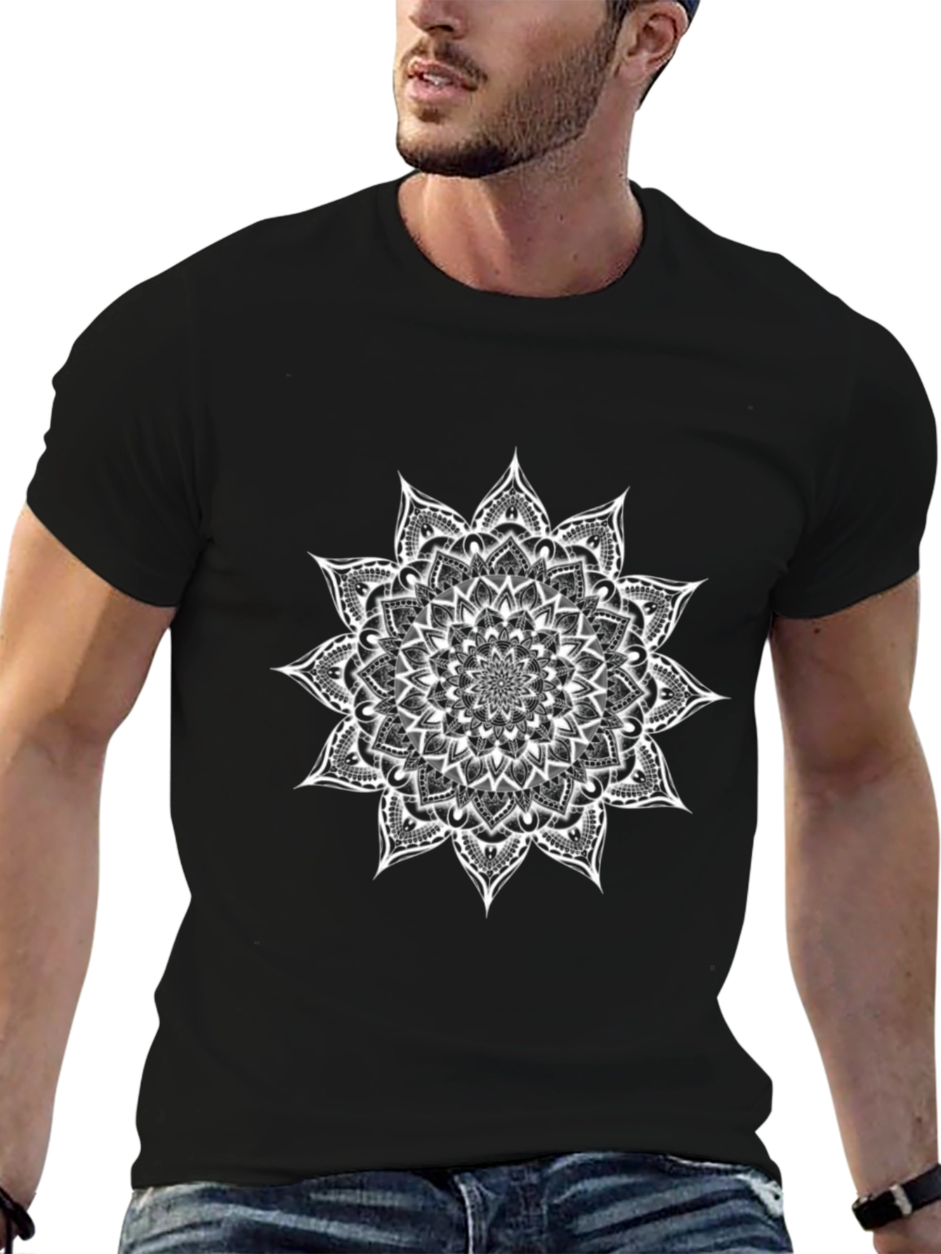Mandala Art Black T-Shirt - Stylish Graphic Tee