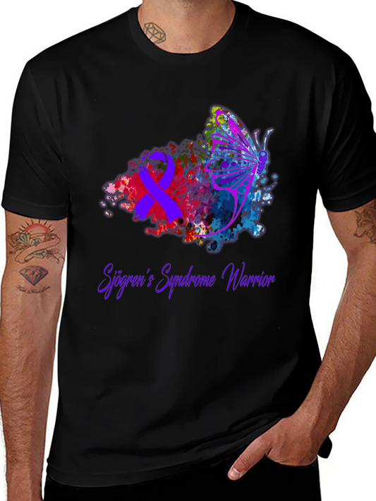 Sjogrens Syndrome Warrior T-Shirt - Hope Butterfly Awareness