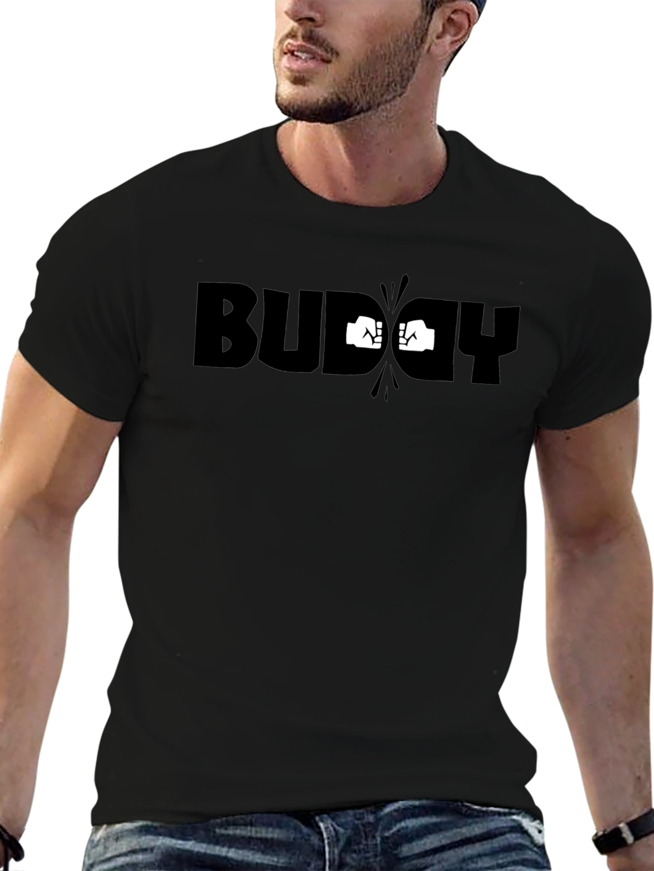 Buddy Punch Black Graphic Tee