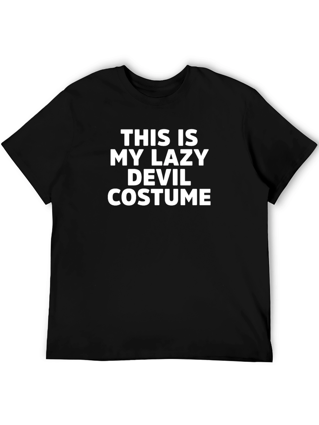 Lazy Devil Costume T-Shirt - Funny Halloween Tee