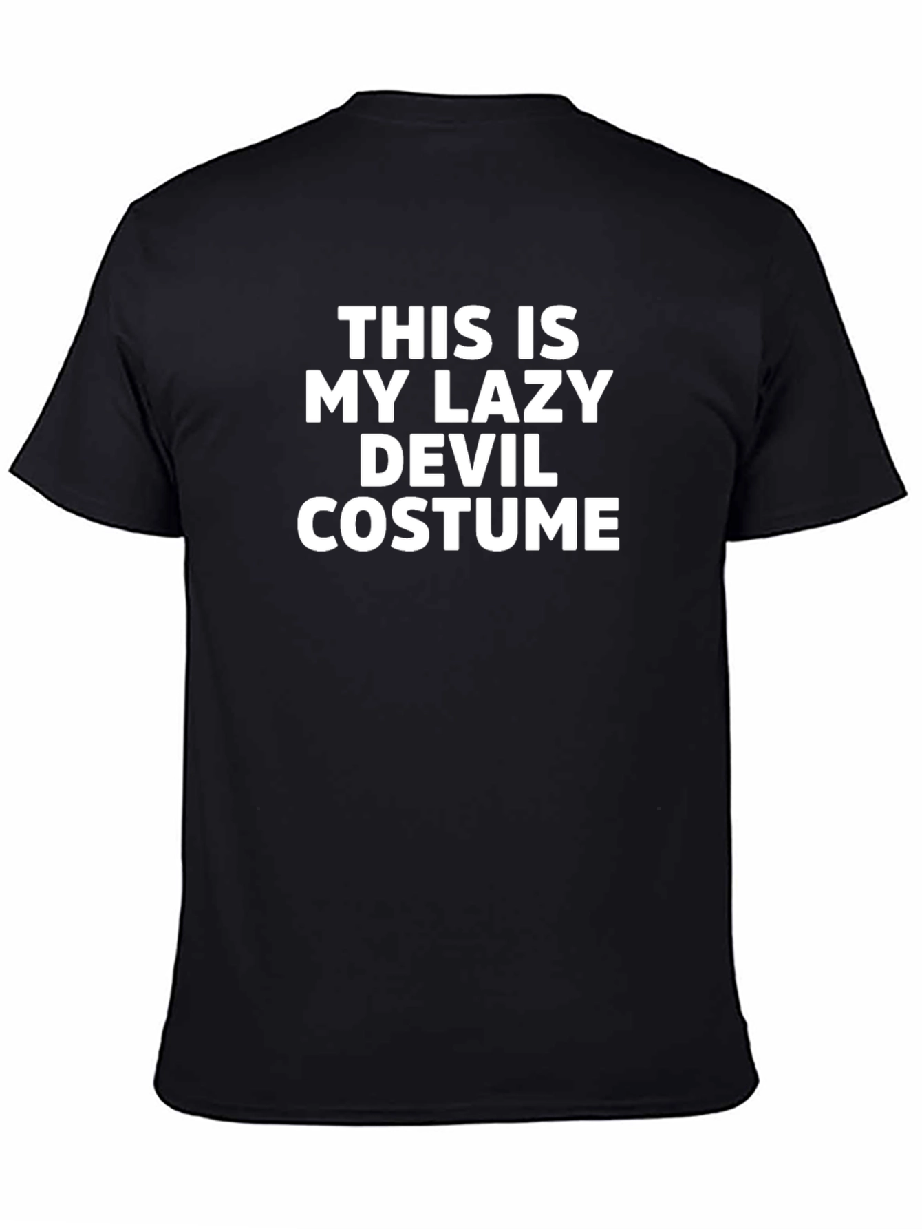 Lazy Devil Costume T-Shirt - Funny Halloween Tee