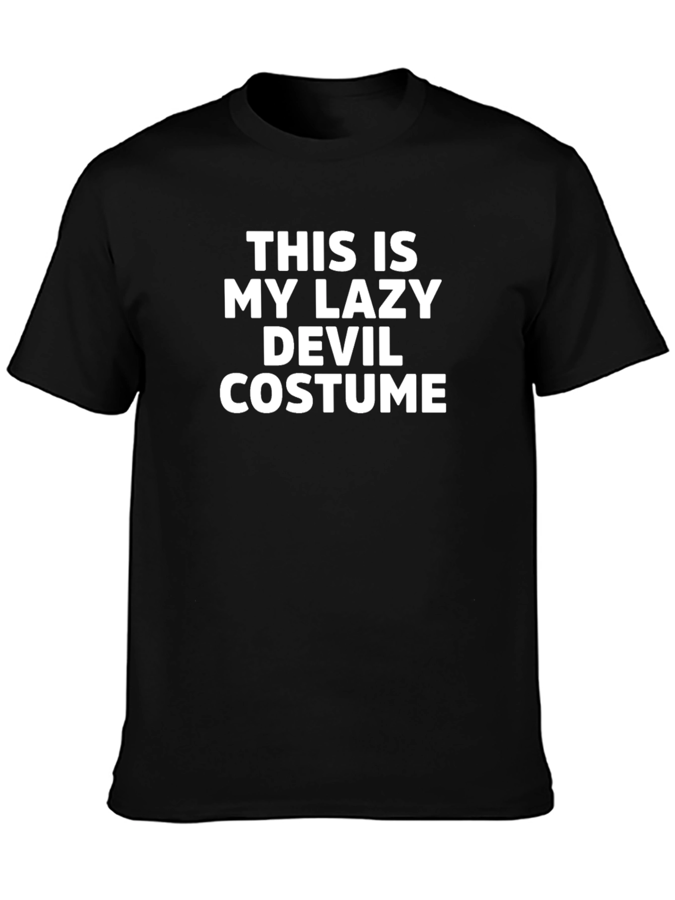 Lazy Devil Costume T-Shirt - Funny Halloween Tee