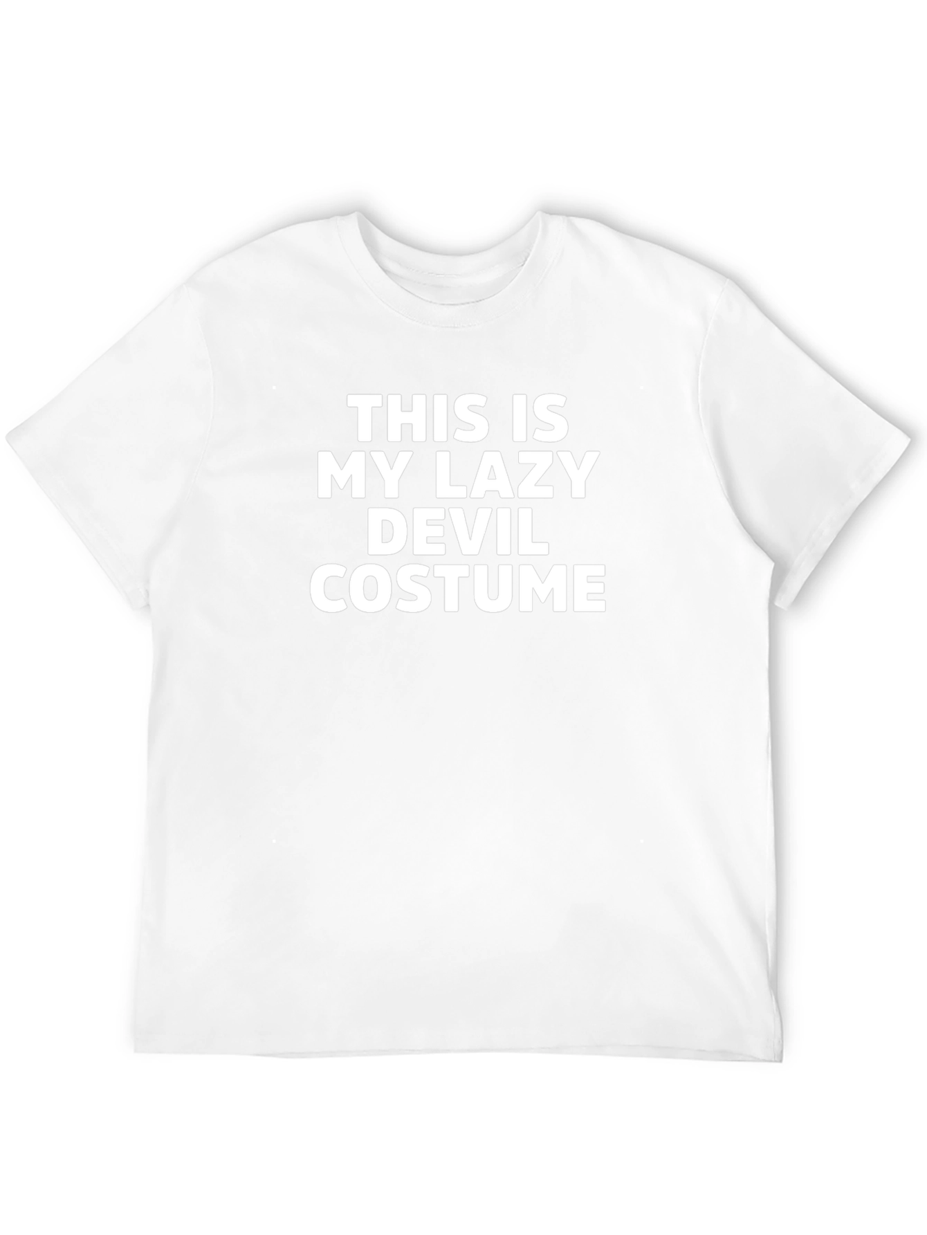 Lazy Devil Costume T-Shirt - Funny Halloween Tee