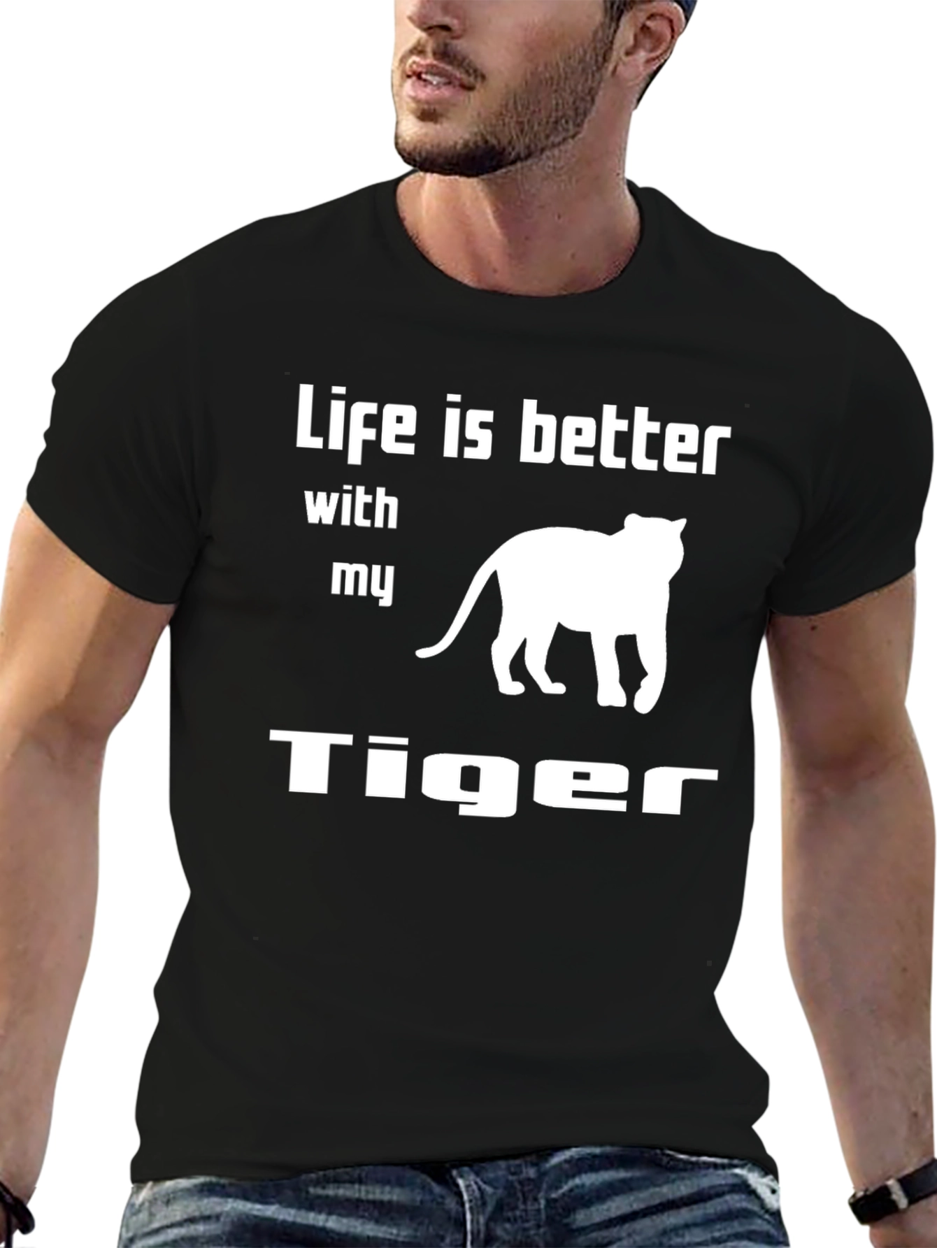 Life is Better With My Tiger Graphic Tee