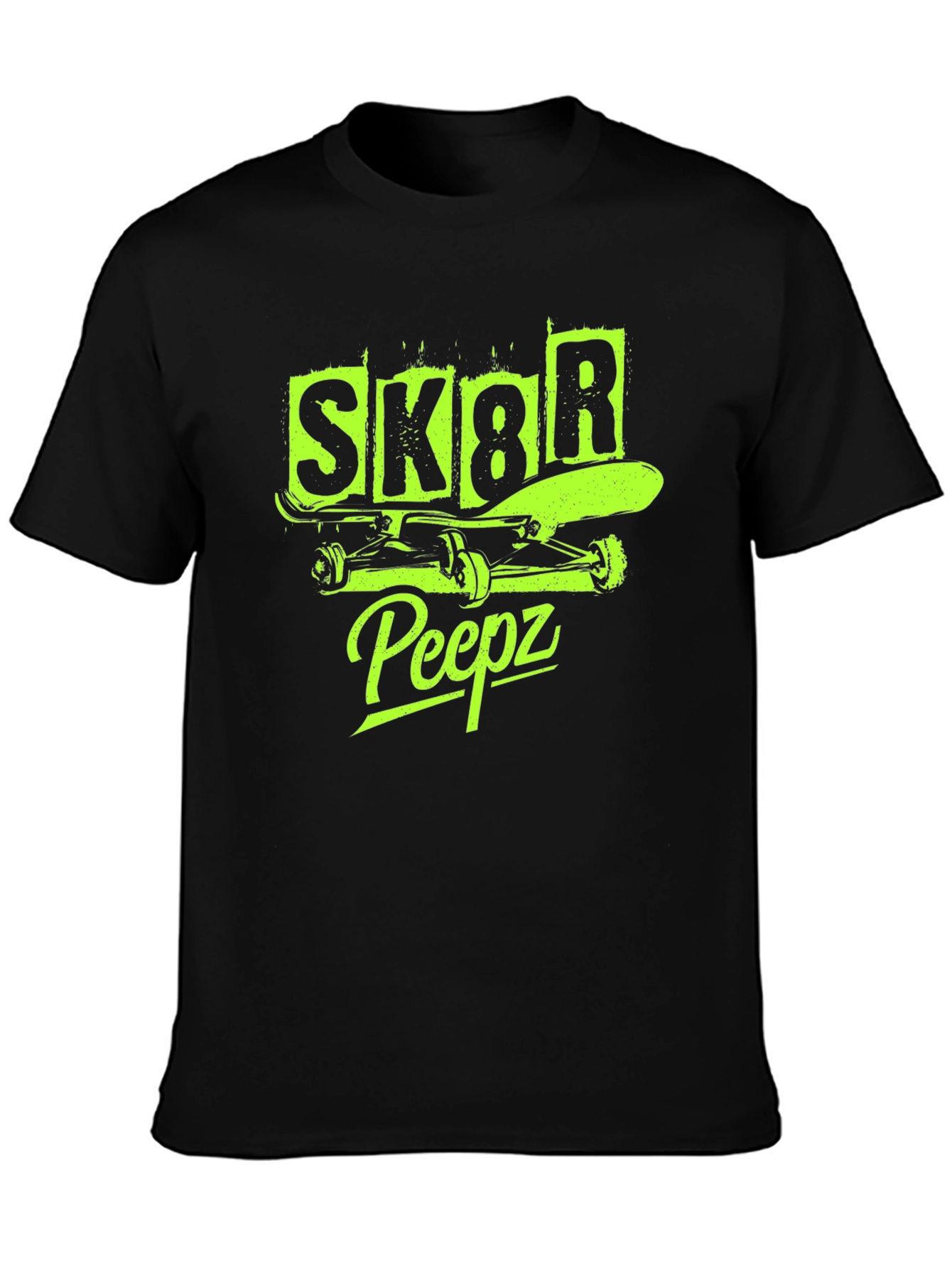 SK8R Peepz Graphic Tee - Skateboarder Style